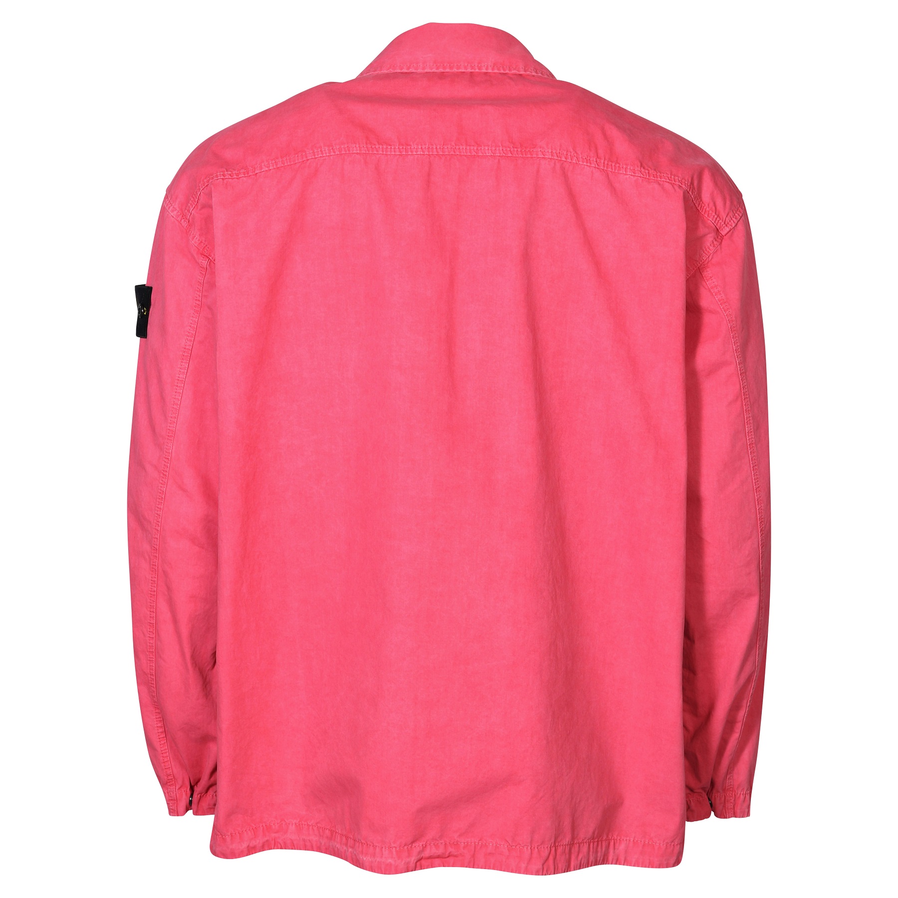 STONE ISLAND Cotton Overshirt in Washed Fuchsia 3XL