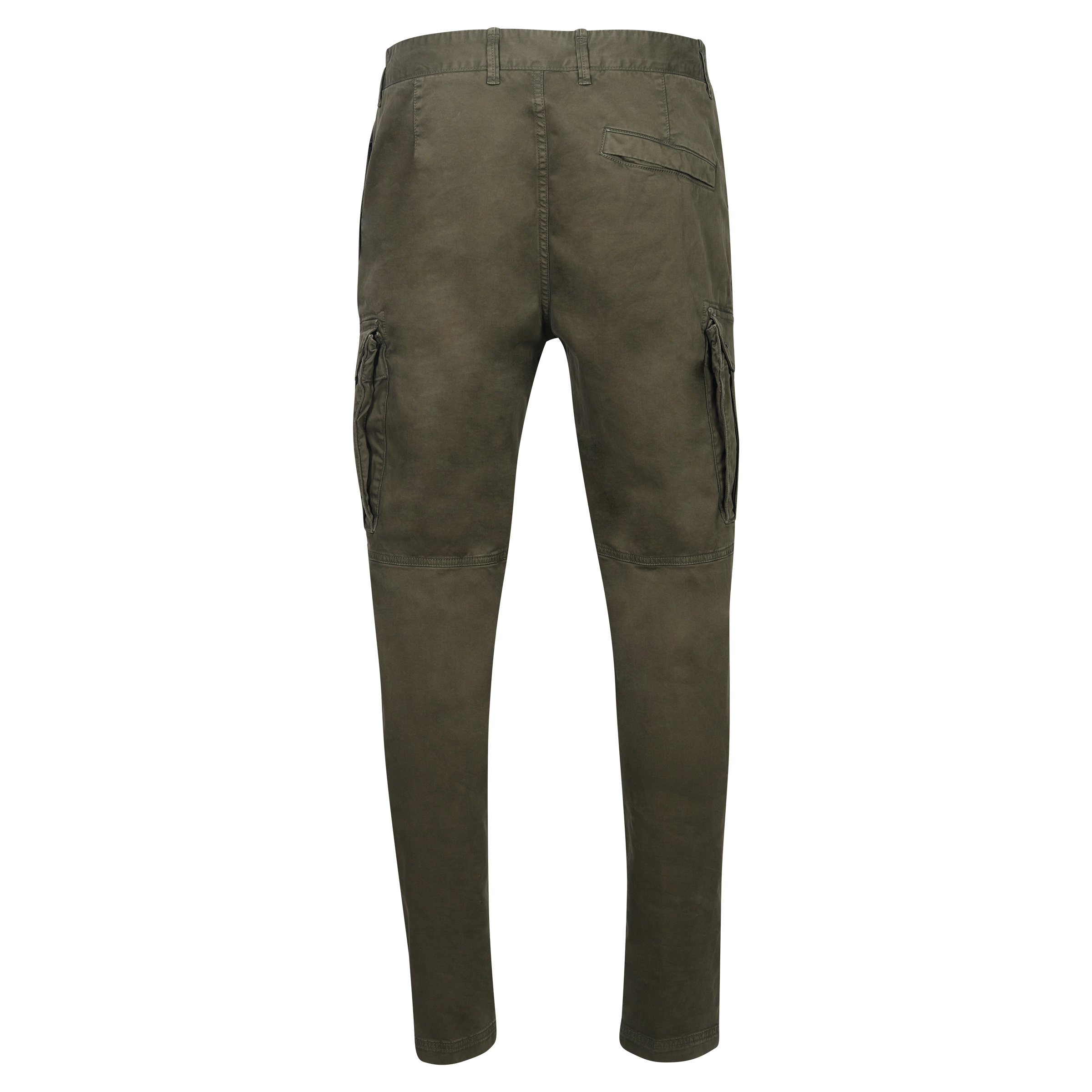 Stone Island Washed Cotton Cargo Pant Olive 38