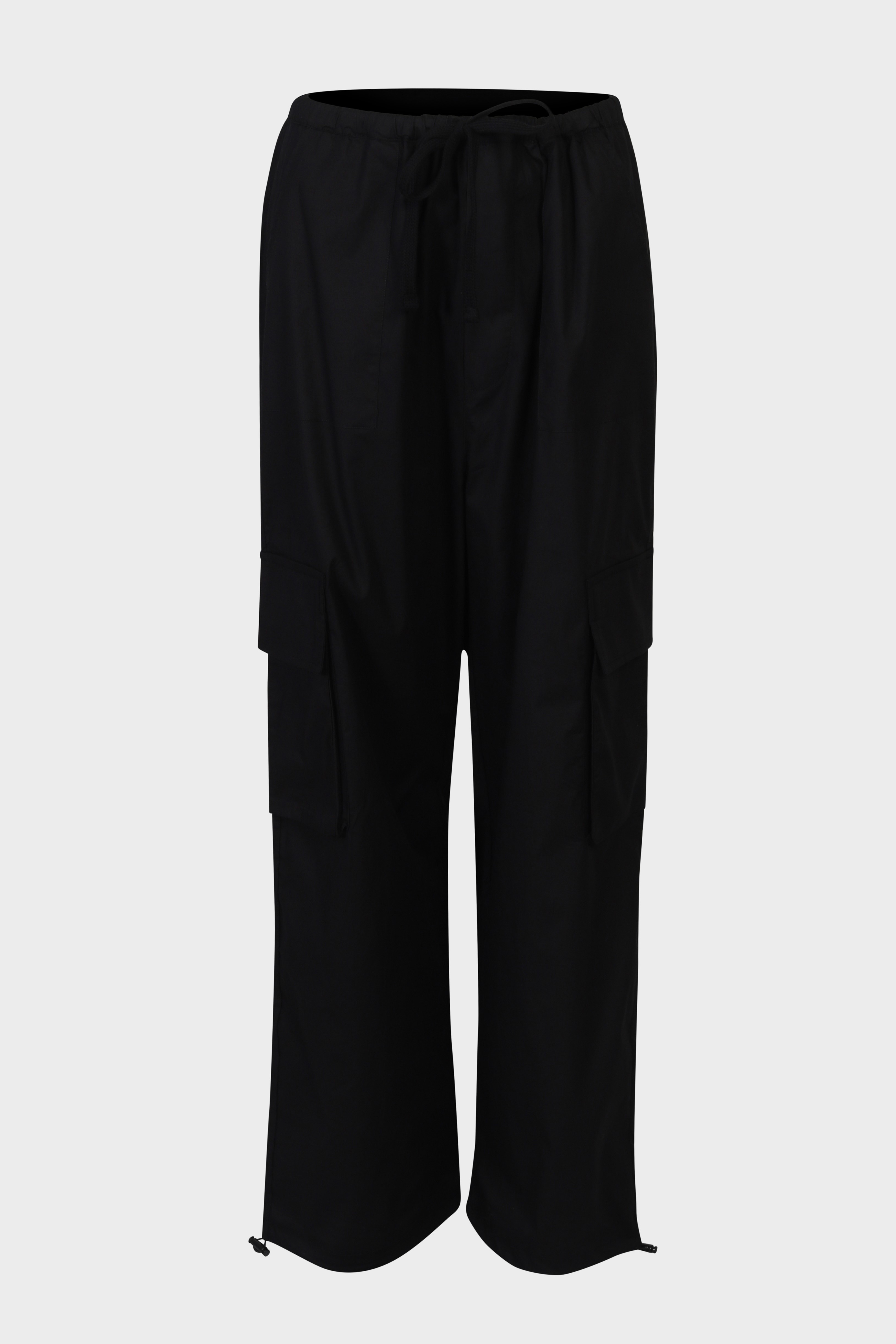 THOM KROM Wide Leg Cargo Pant in Black THOM KROM Wide Leg Cargo Pant in Black