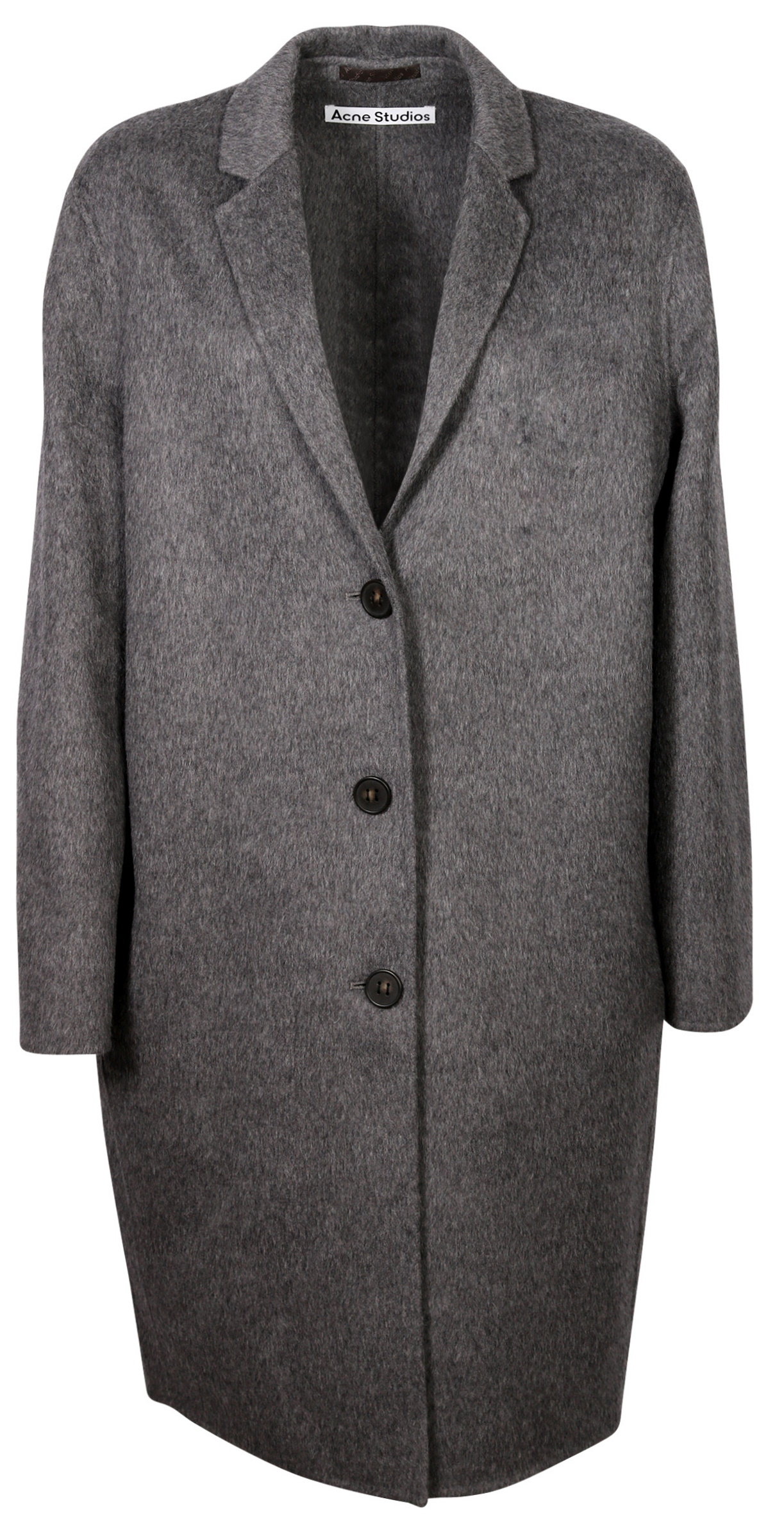 Acne Studios Coat Avalon Double Grey Melange