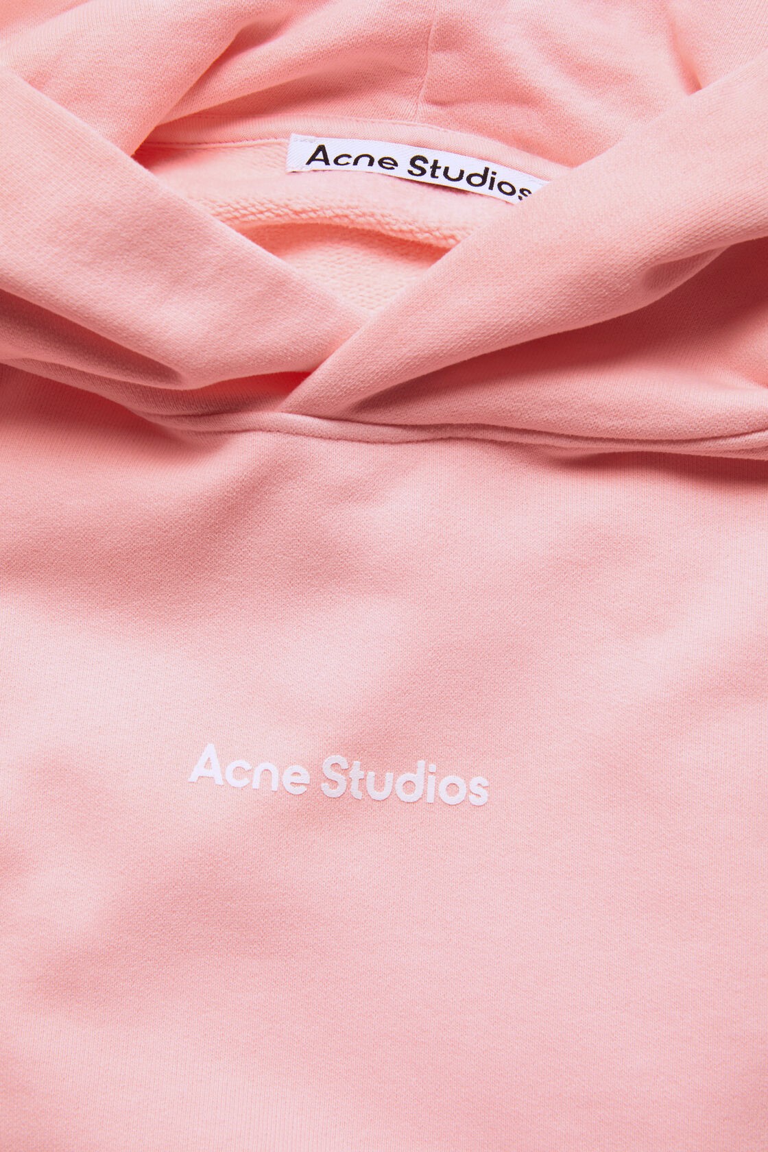 ACNE STUDIOS Stamp Oversize Sweathoodie in Pale Pink L