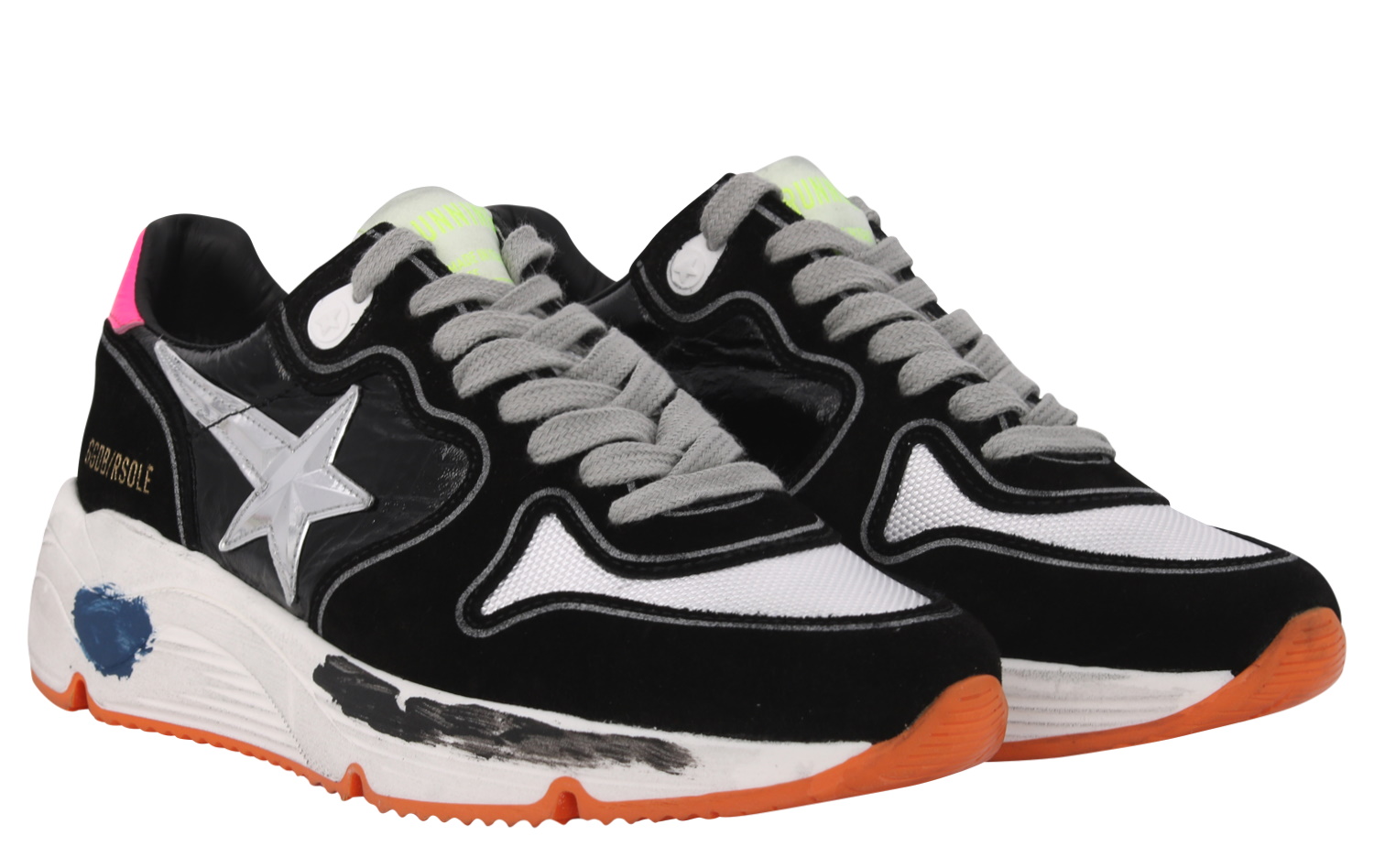 Golden Goose Running Black/Multicolour