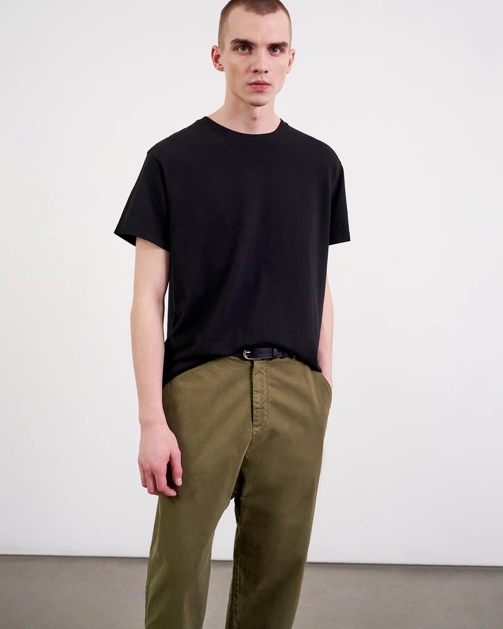 NILI LOTAN Bradley Tee in Jet Black NILI LOTAN Bradley Tee in Jet Black