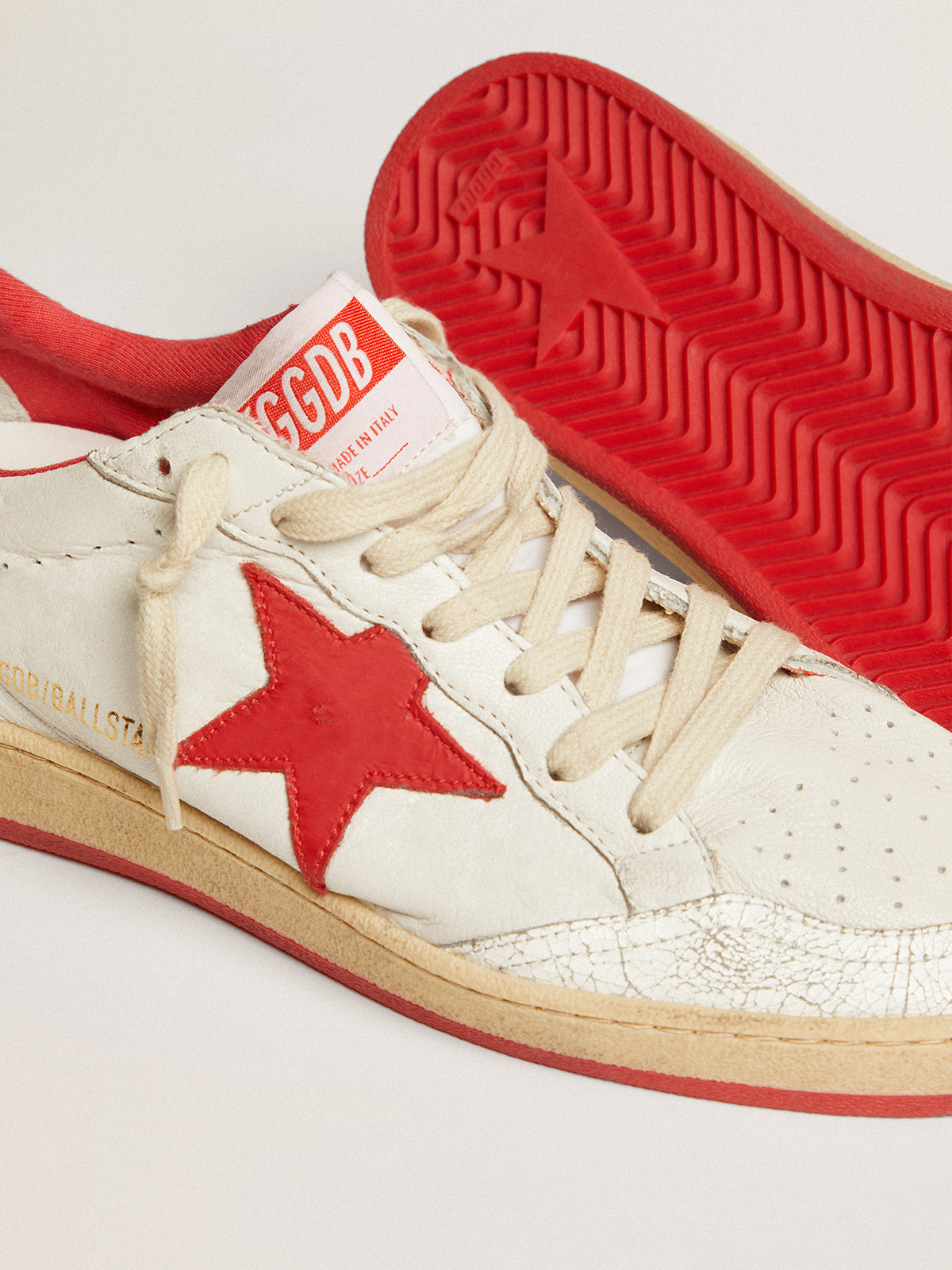 Golden Goose Ballstar Nappa Upper Matt Leather Star Crack Toe