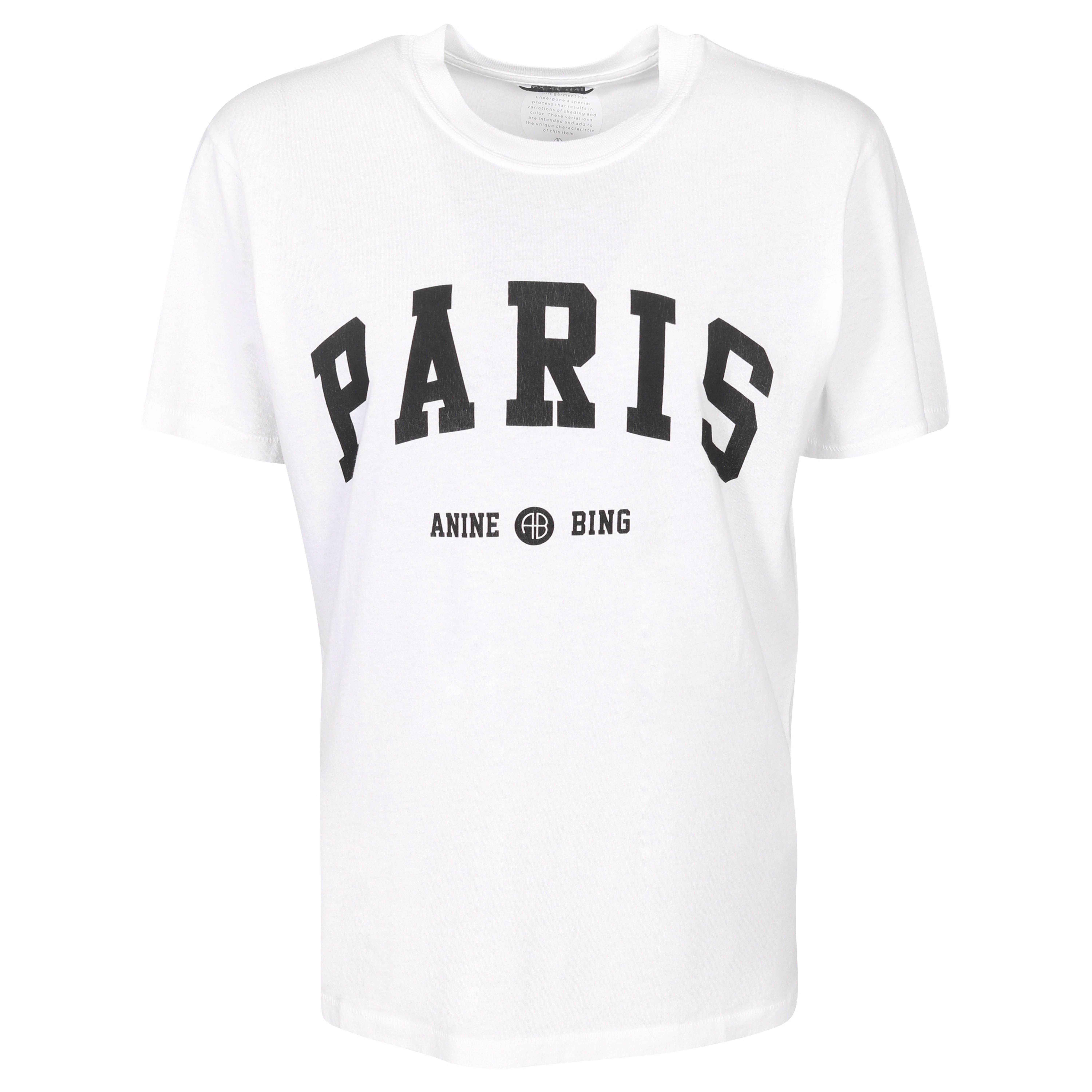 Anine Bing Lili Tee University Paris in White S