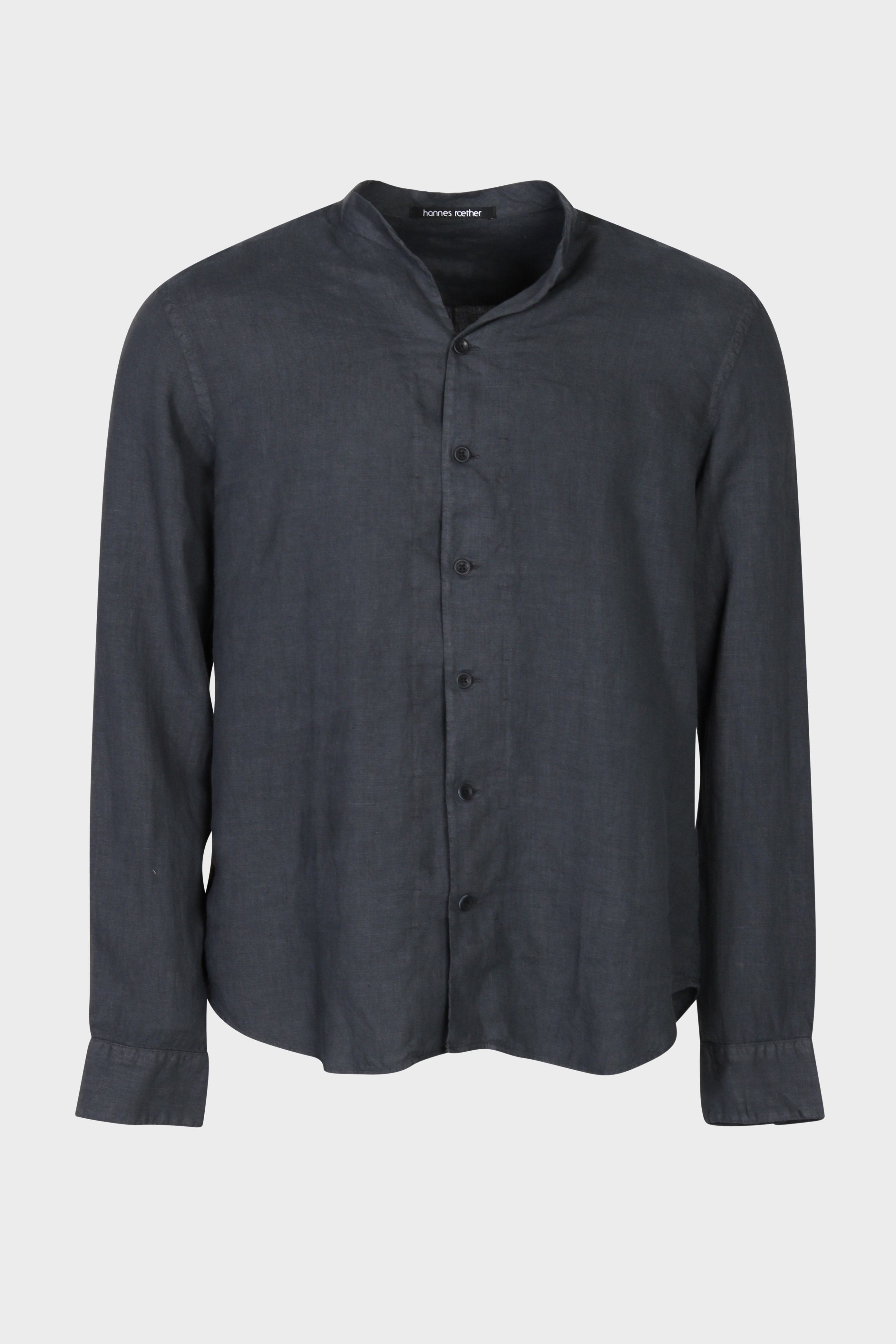 HANNES ROETHER Linen Shirt in Grey