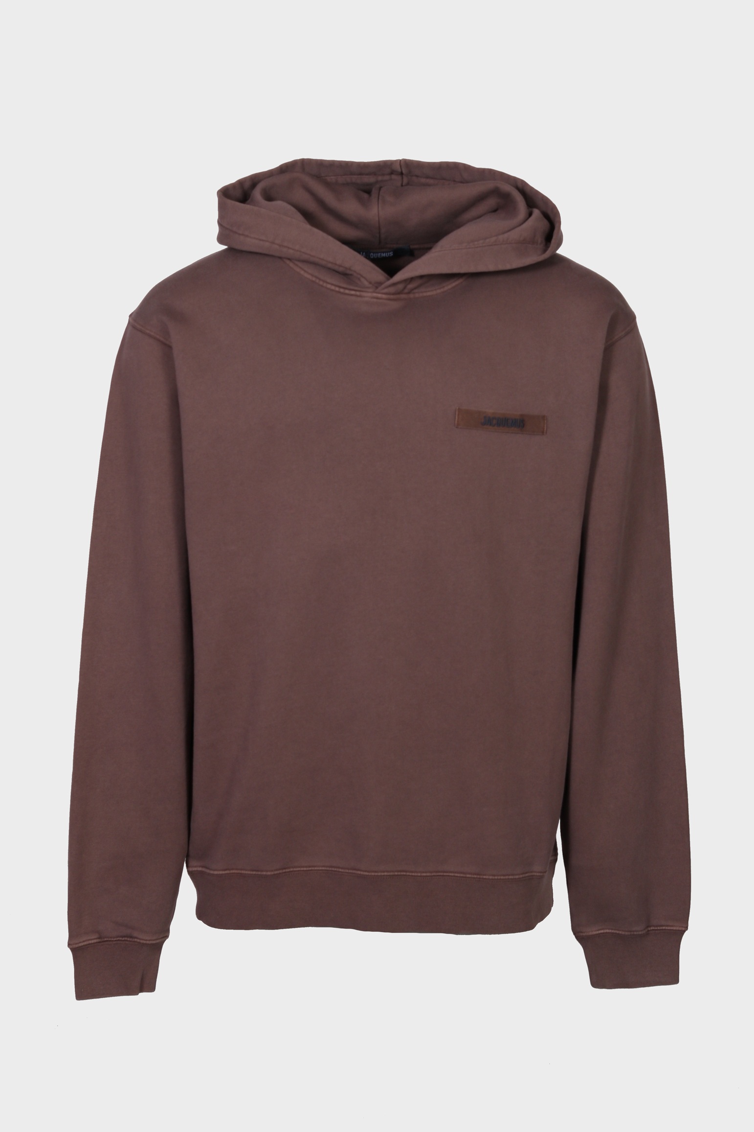 JACQUEMUS Grosgrain Hoodie in Brown