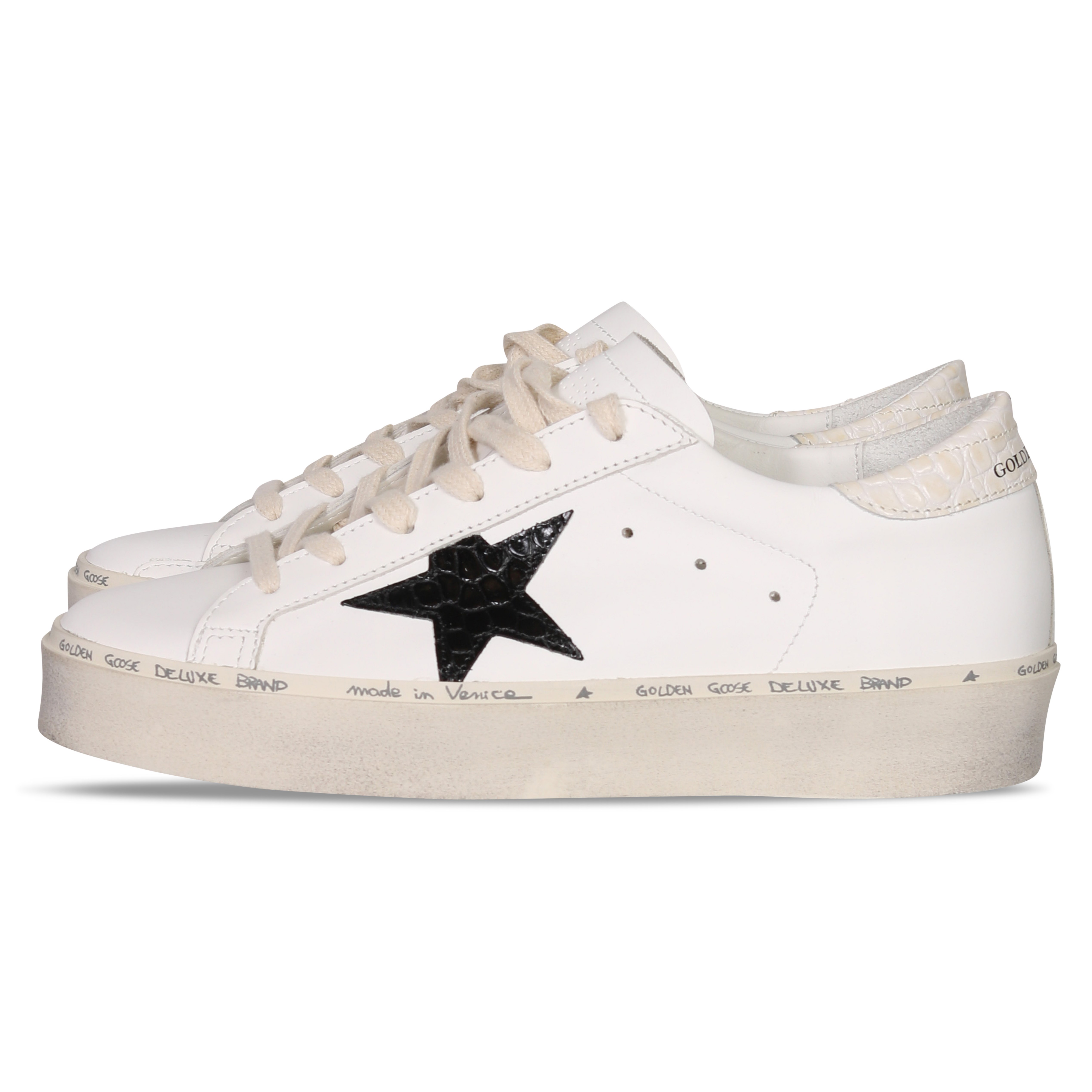 Golden Goose Sneaker Hi Star Cocco Printed in White