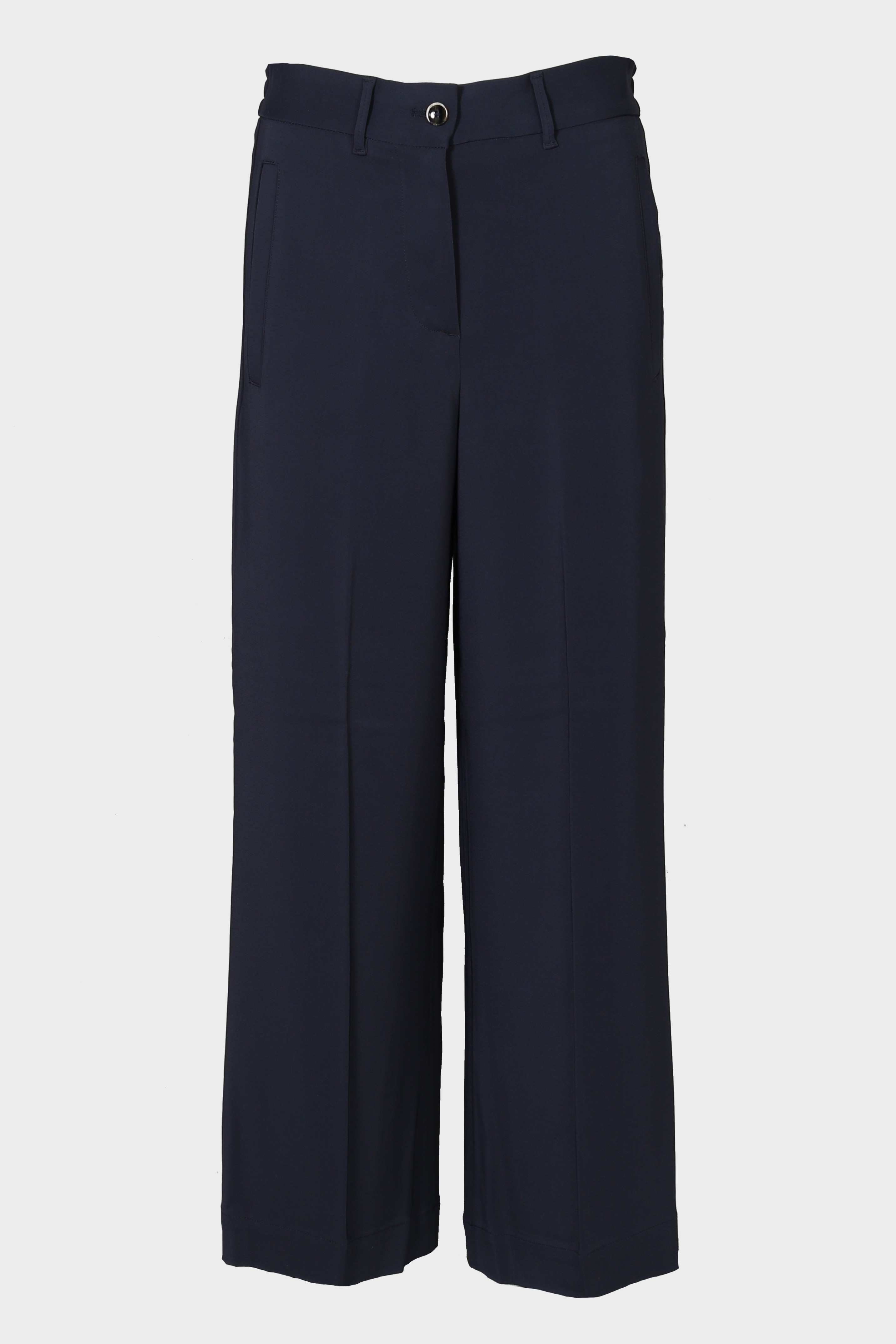 NINE:INTHE:MORNING Astrid Crop Coulisse Pant in Navy