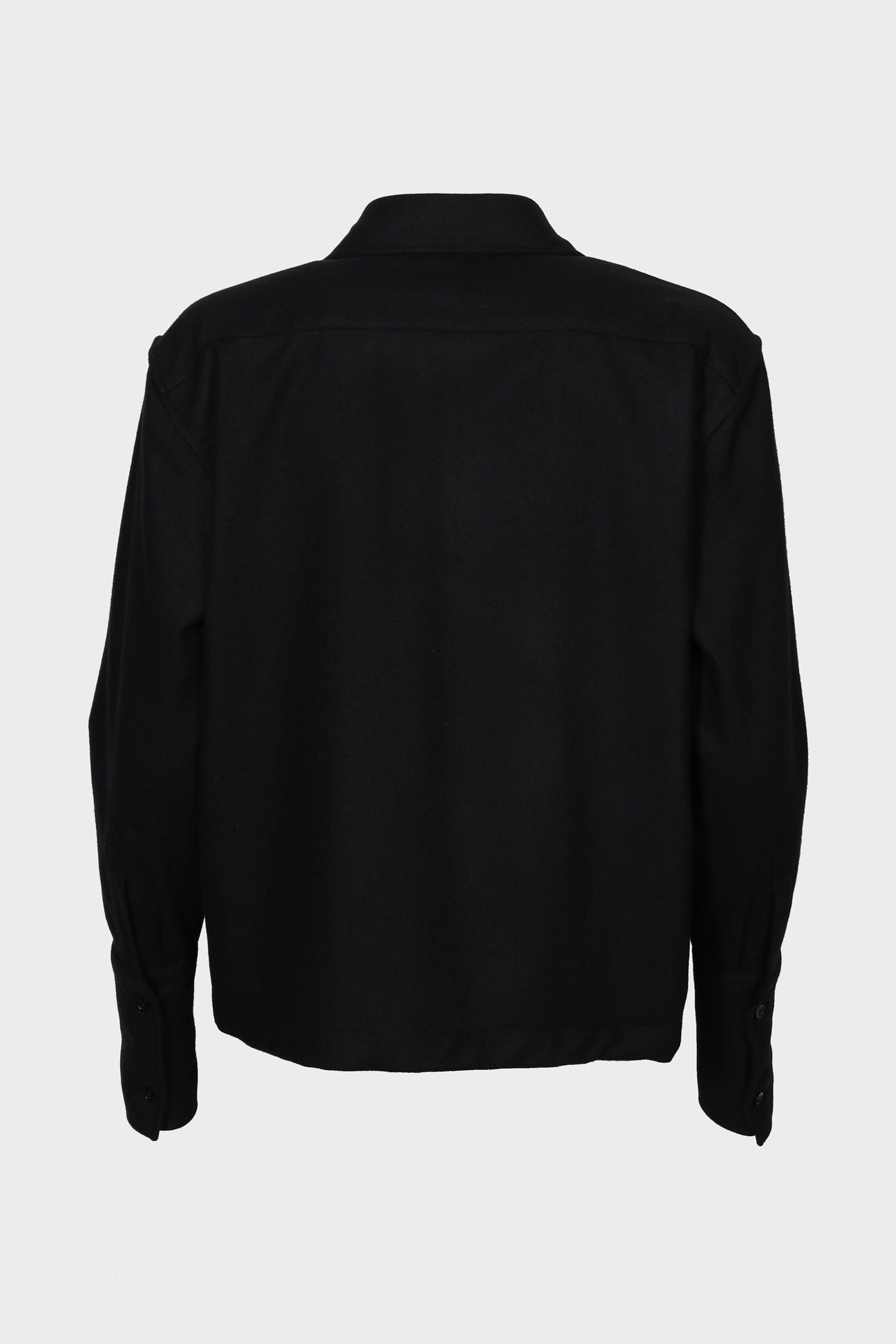 THE LATEST Wool Overshirt in Black