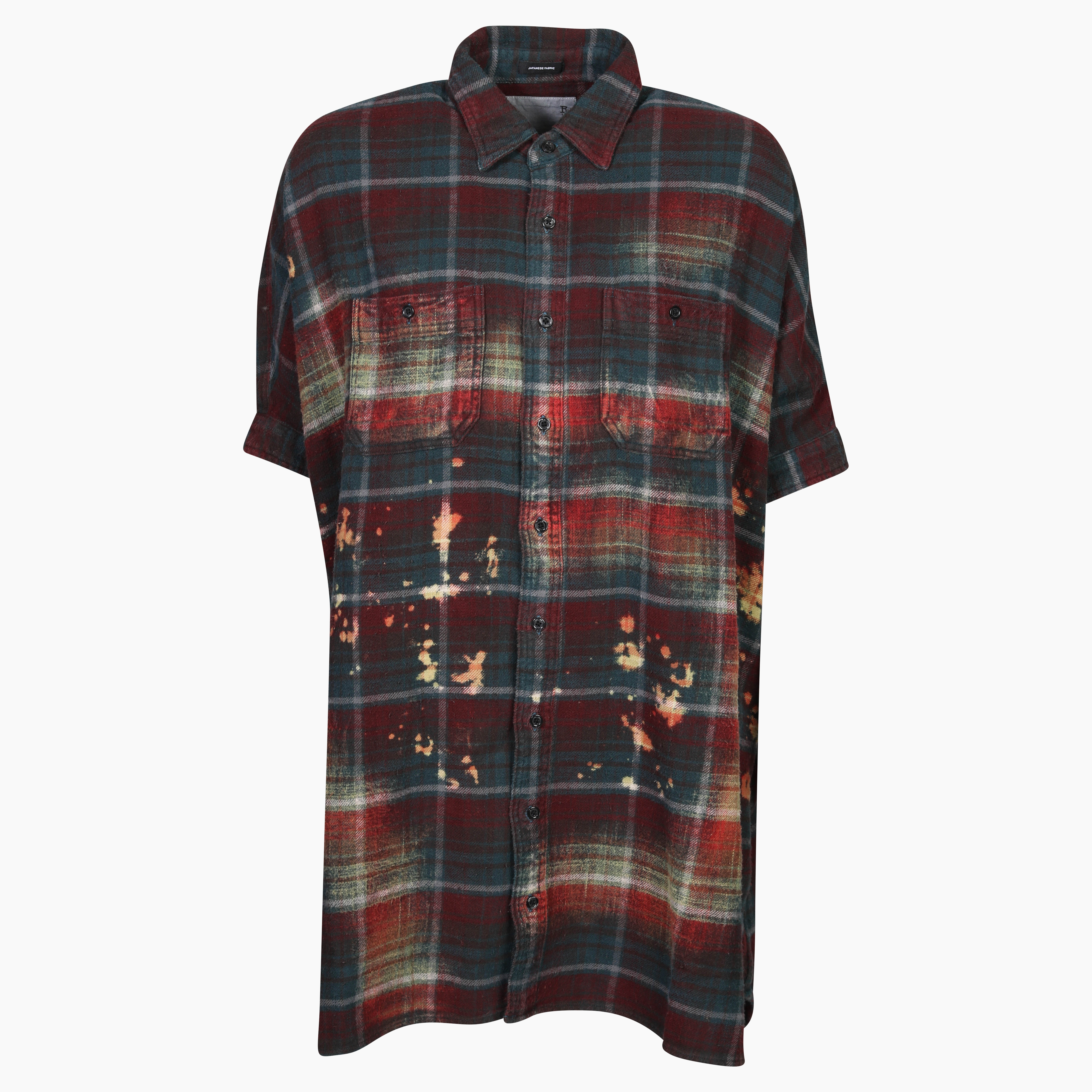 R13 Plaid Oversized Dress Multicolor