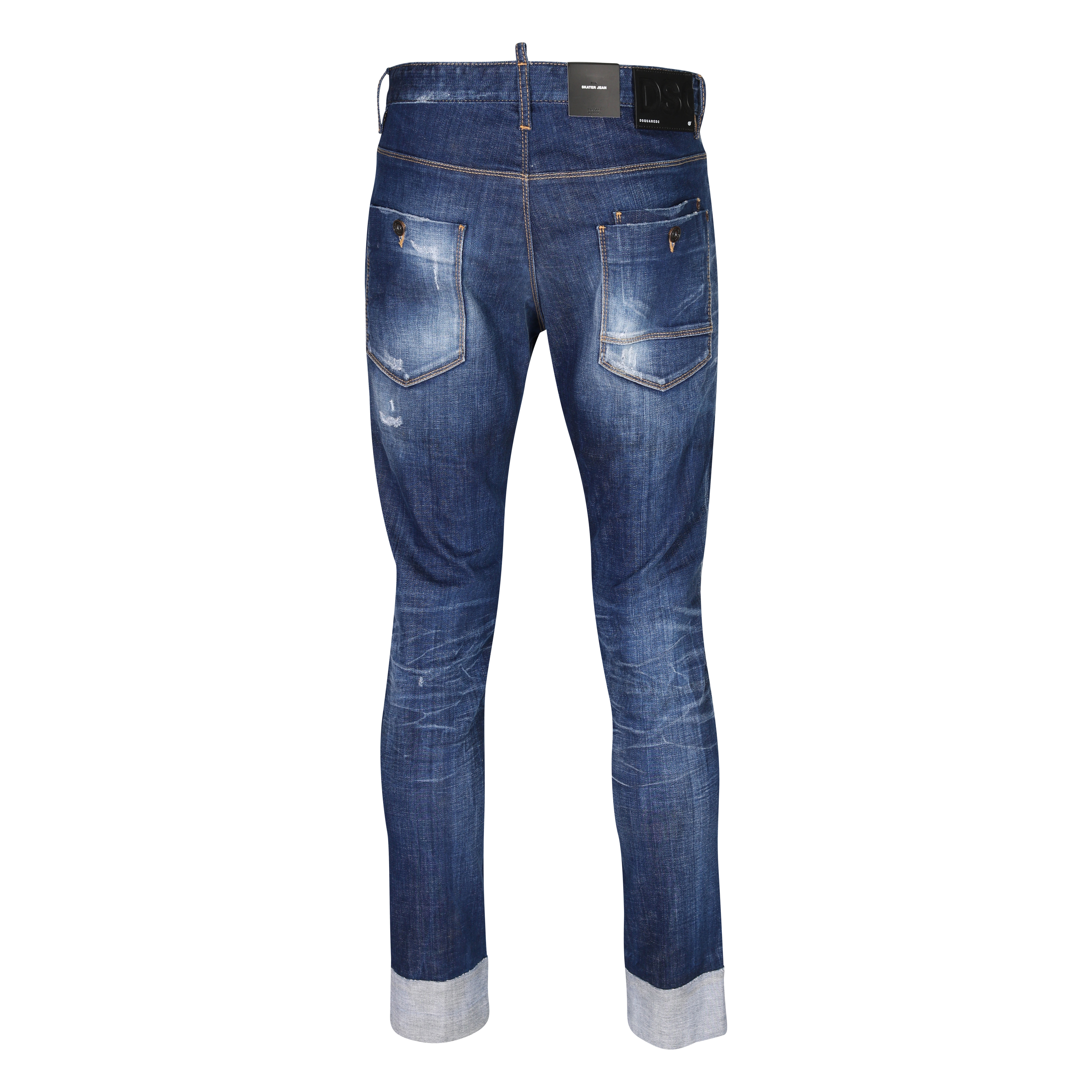 Dsquared Skater Jean in Blue Washed