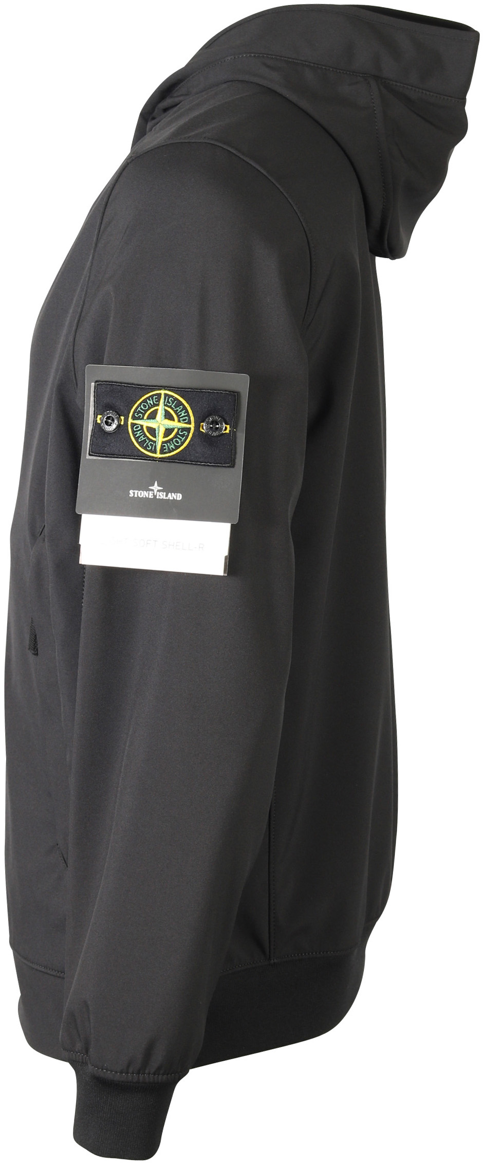Stone Island Hooded Softshell Jacket Black L