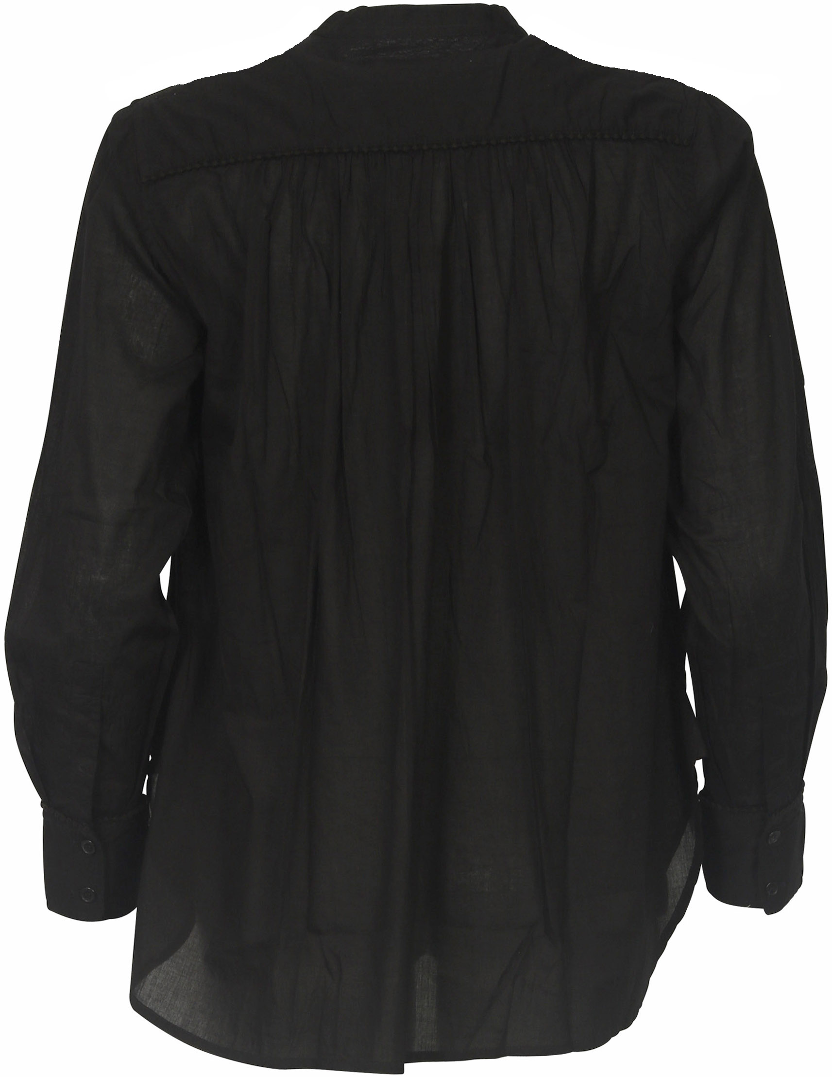 Nili Lotan Cotton Blouse Clarys Black Embroidered L