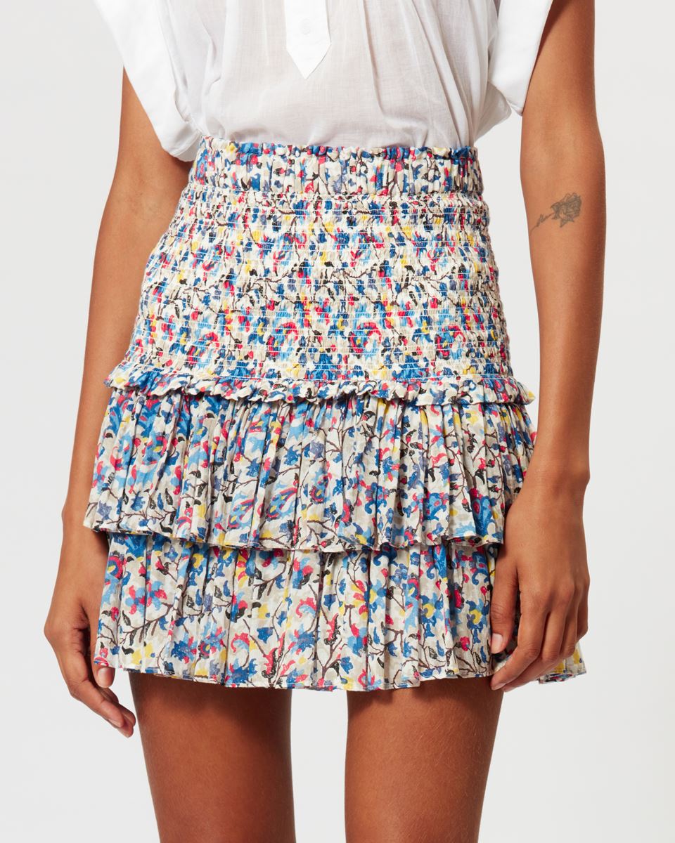ISABEL MARANT ÉTOILE Naomi Skirt in White/Blue FR36 / DE34