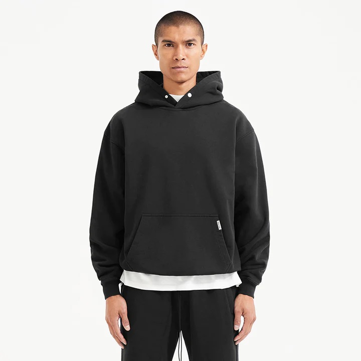 Represent Blank Hoodie in Black