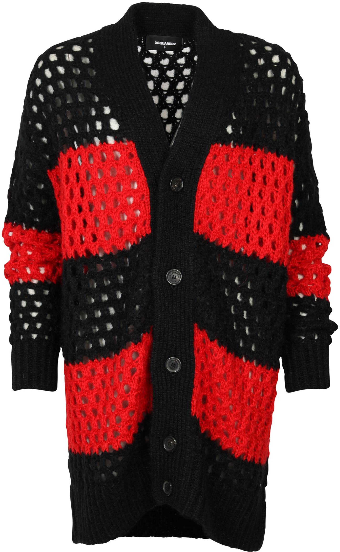 D2 Dsuared Cardigan Black Red