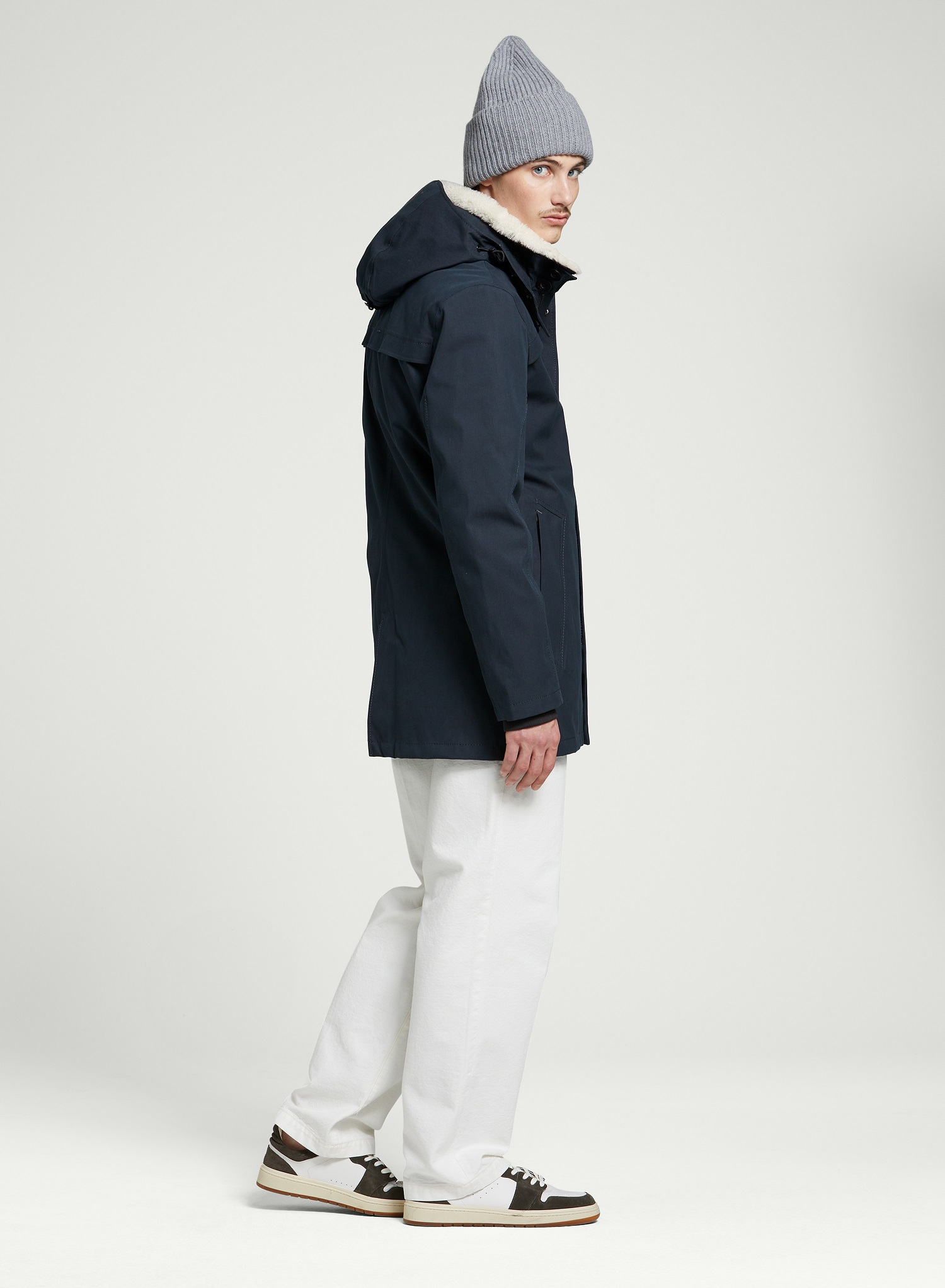 g-lab Magnum Cotton Touch Parka in Dark Navy