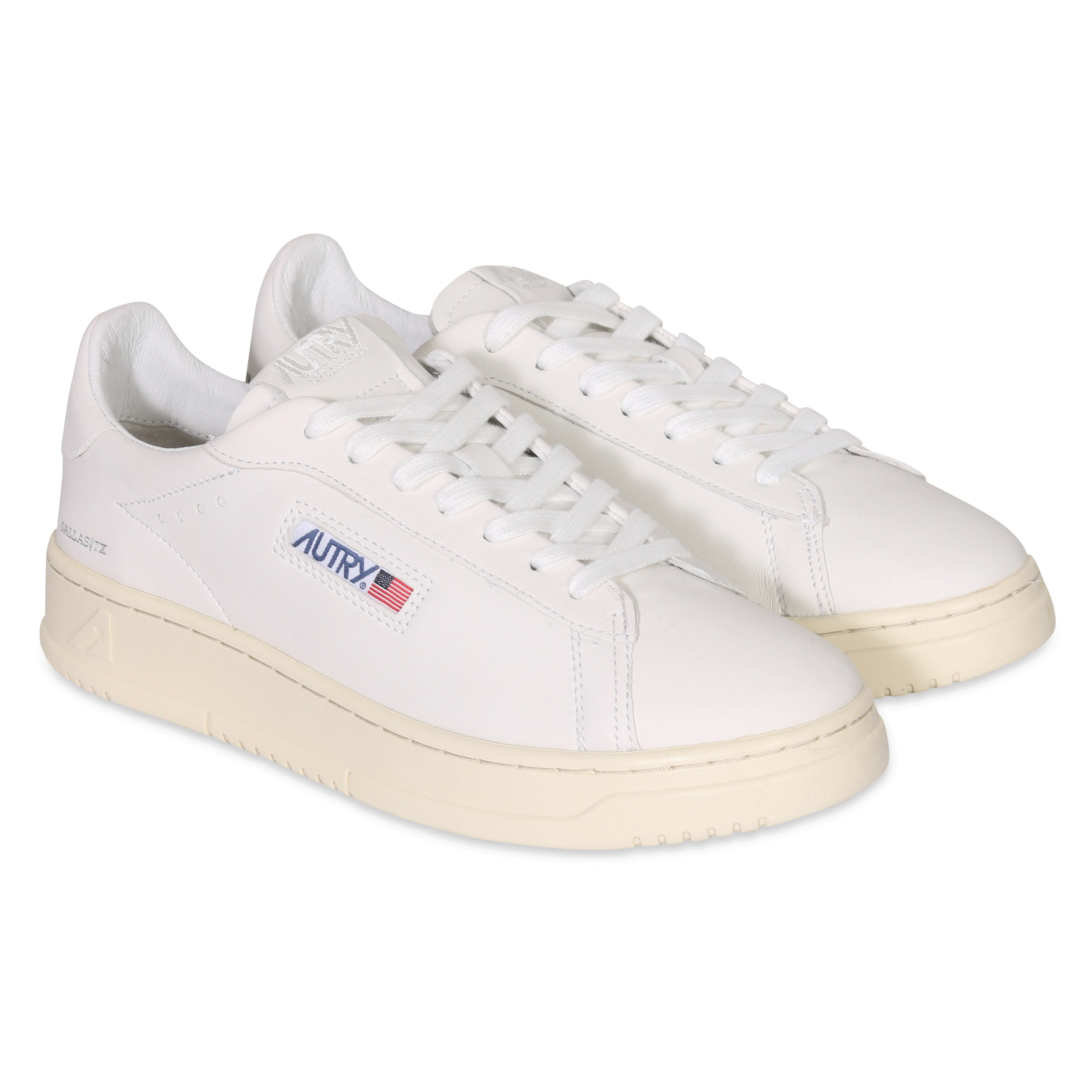 Autry Action Shoes Dallas Low Sneaker Goat White/White