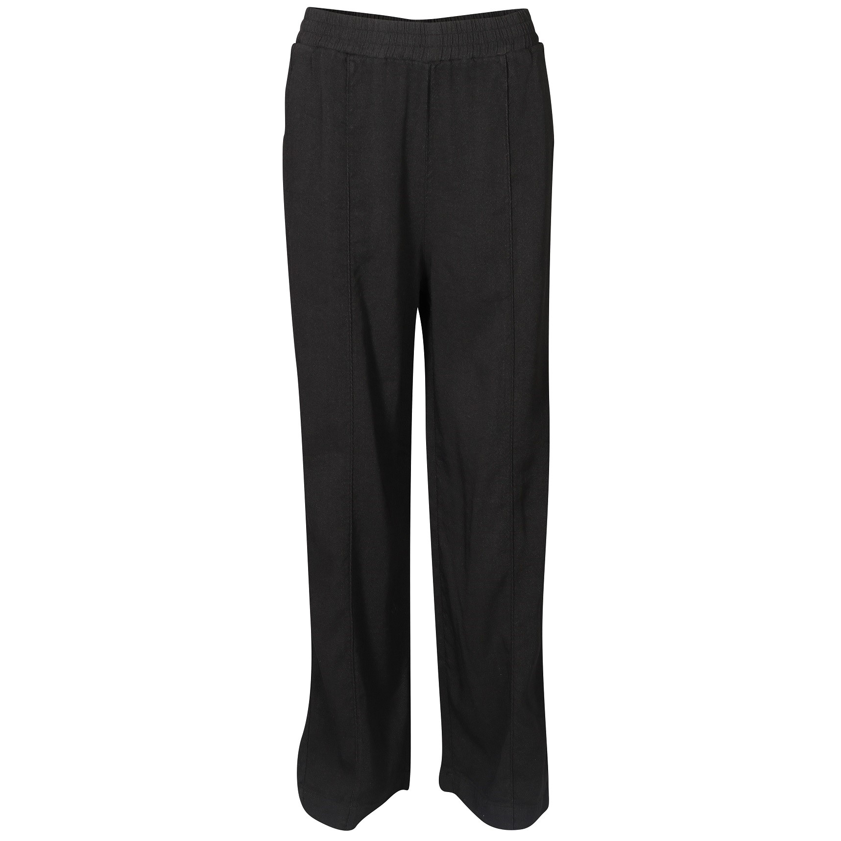 TRANSIT PAR SUCH Wide Leg Linen Pant in Black