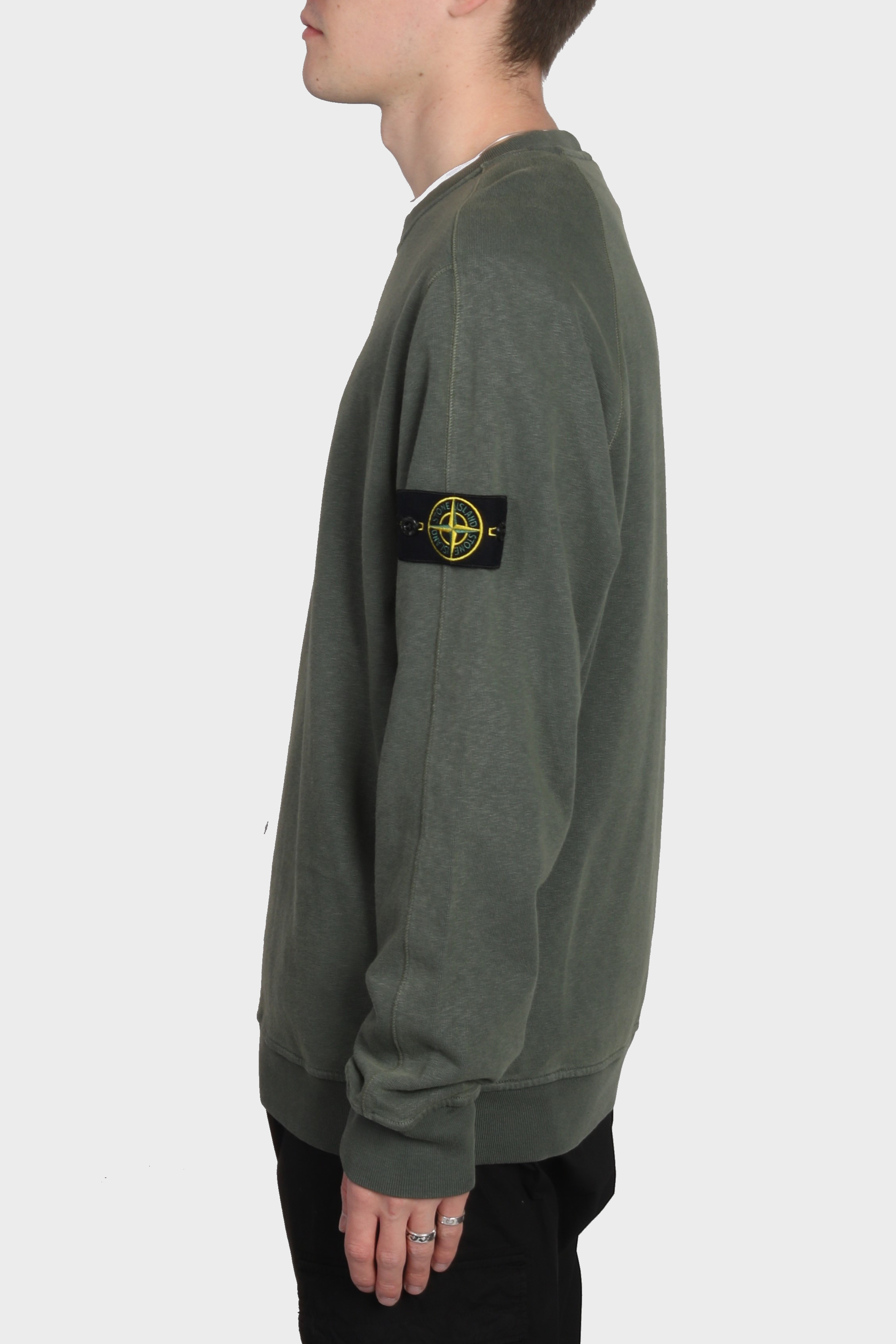 STONE ISLAND Vintage Sweatshirt in Washed Green L