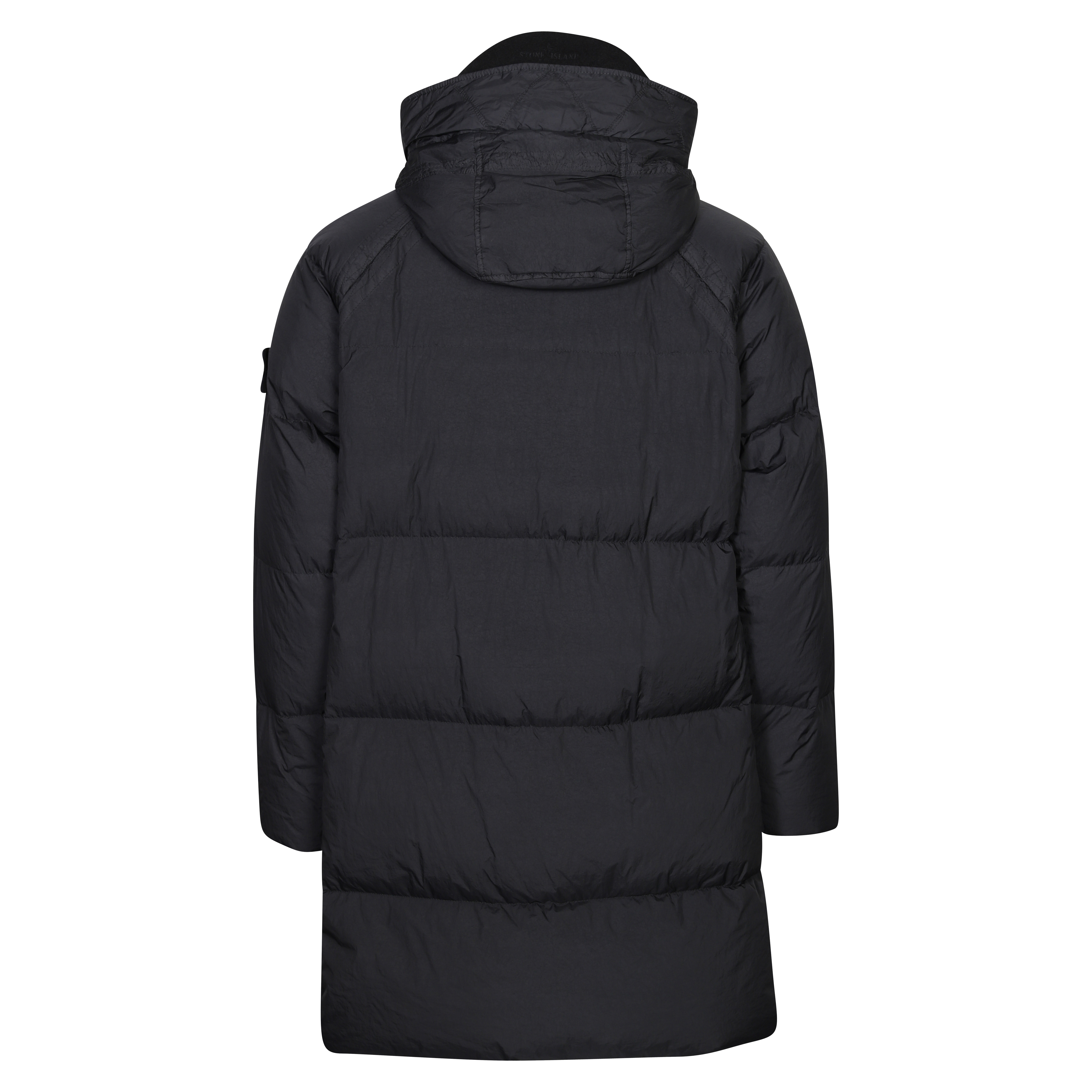 Stone Island Garment Dyed Crincle Reps Ny Down Parka in Black