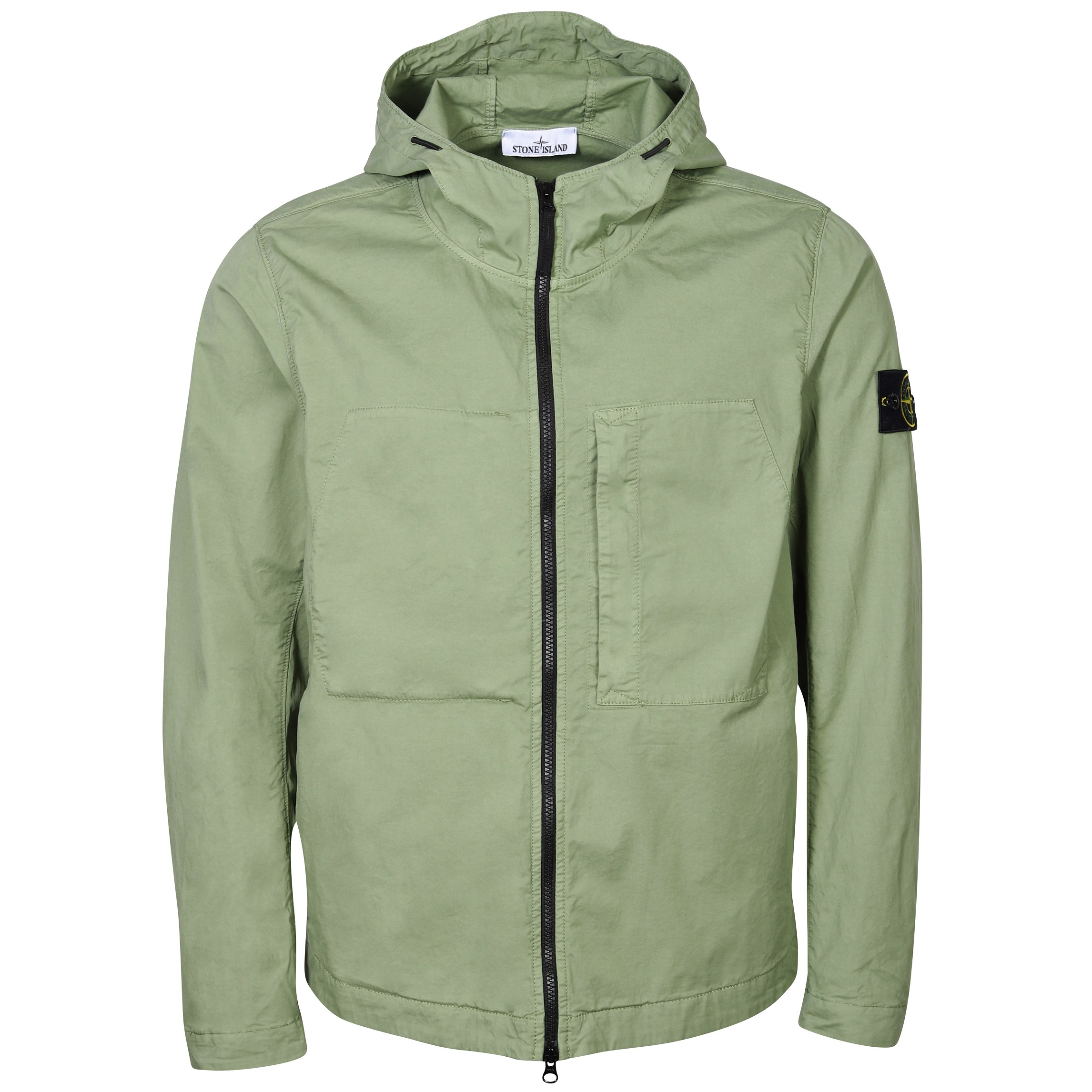 STONE ISLAND Light Cotton Jacket in Sage M