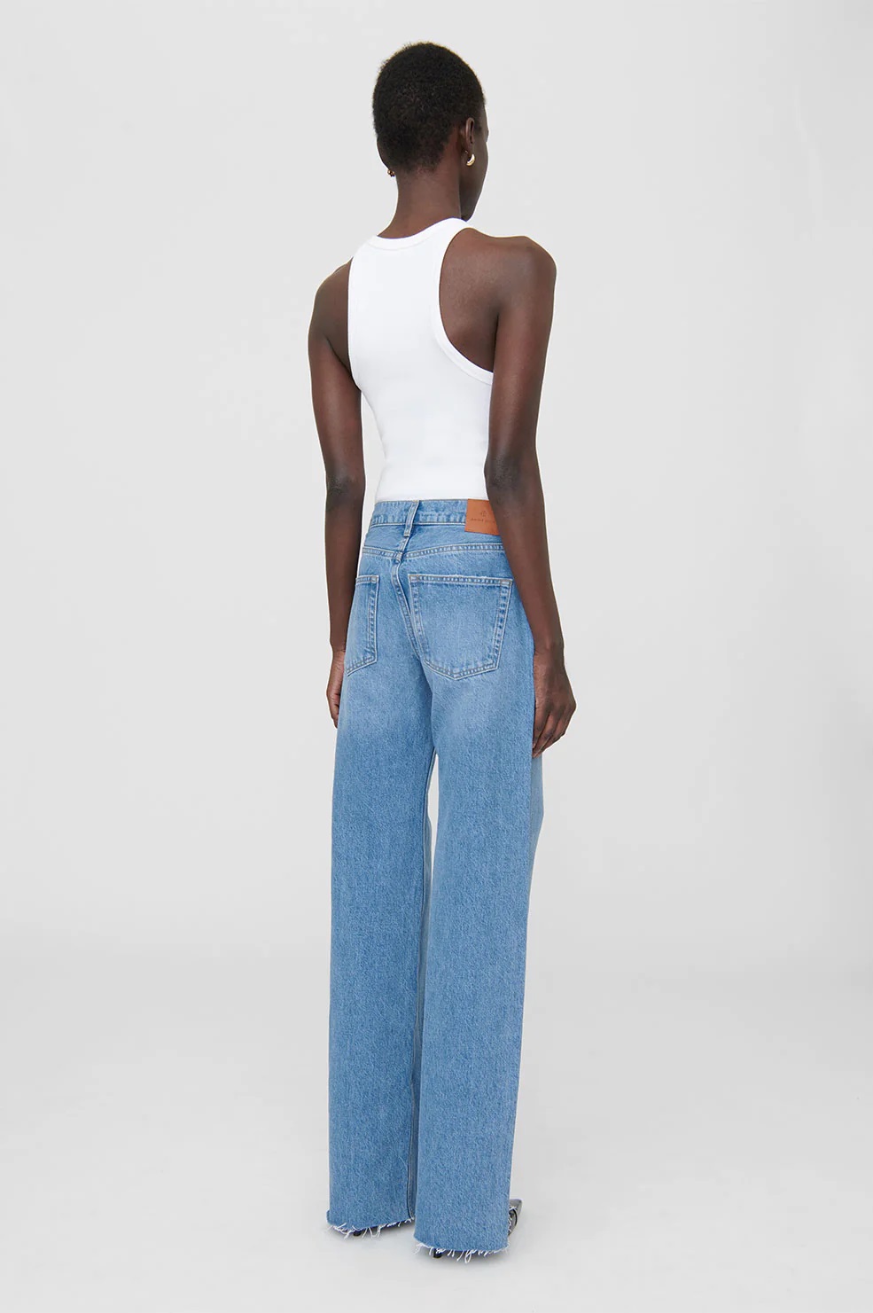 ANINE BING Hugh Jeans in Panama Blue