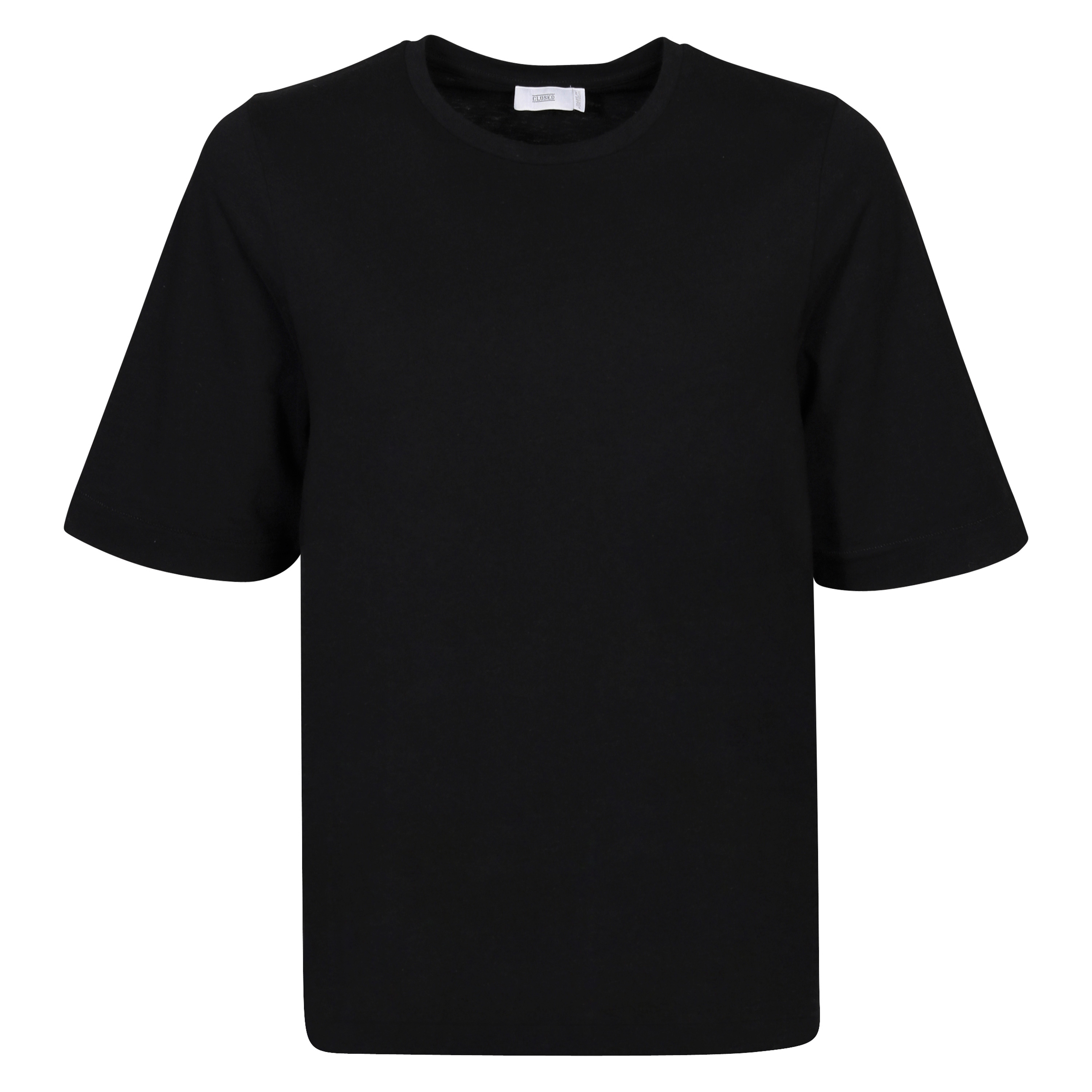 Closed Wide Sleeve T-Shirt in Black