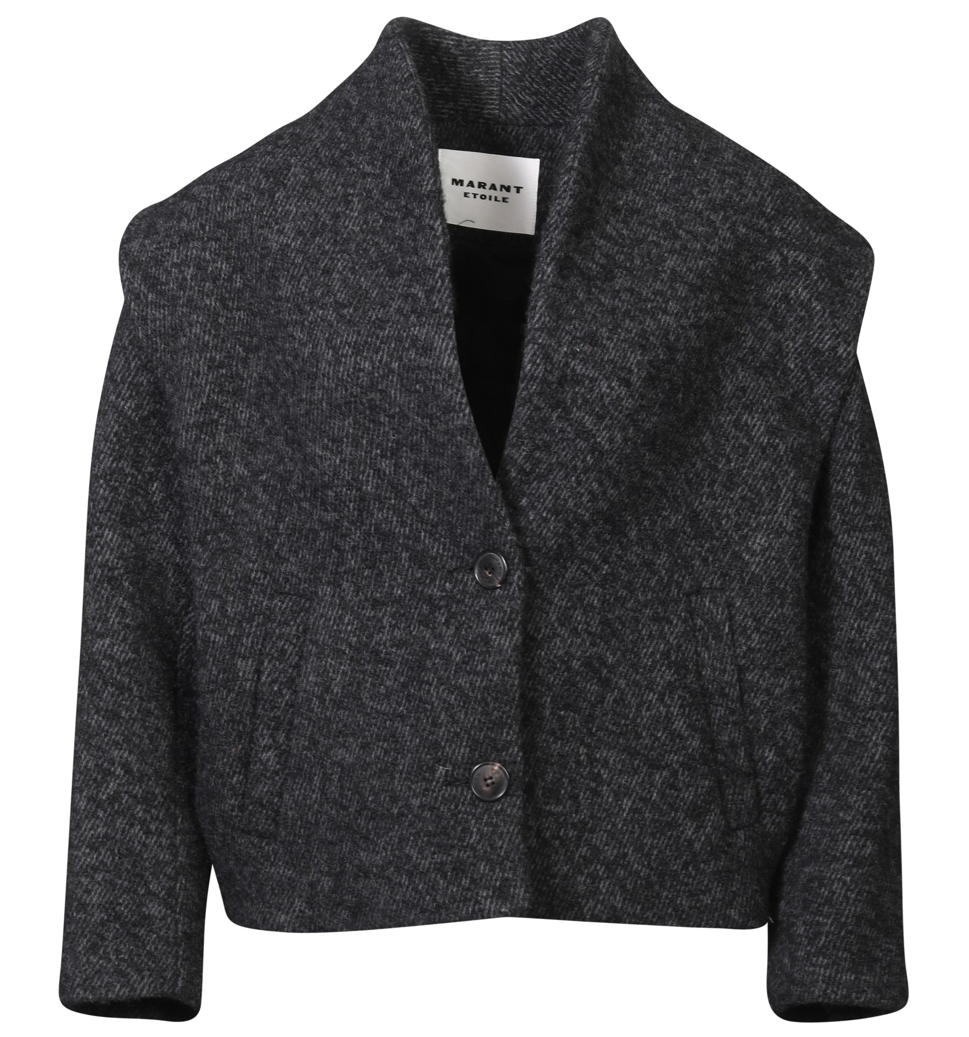 ISABEL MARANT ÉTOILE Drogo Wool Jacket in Anthracite