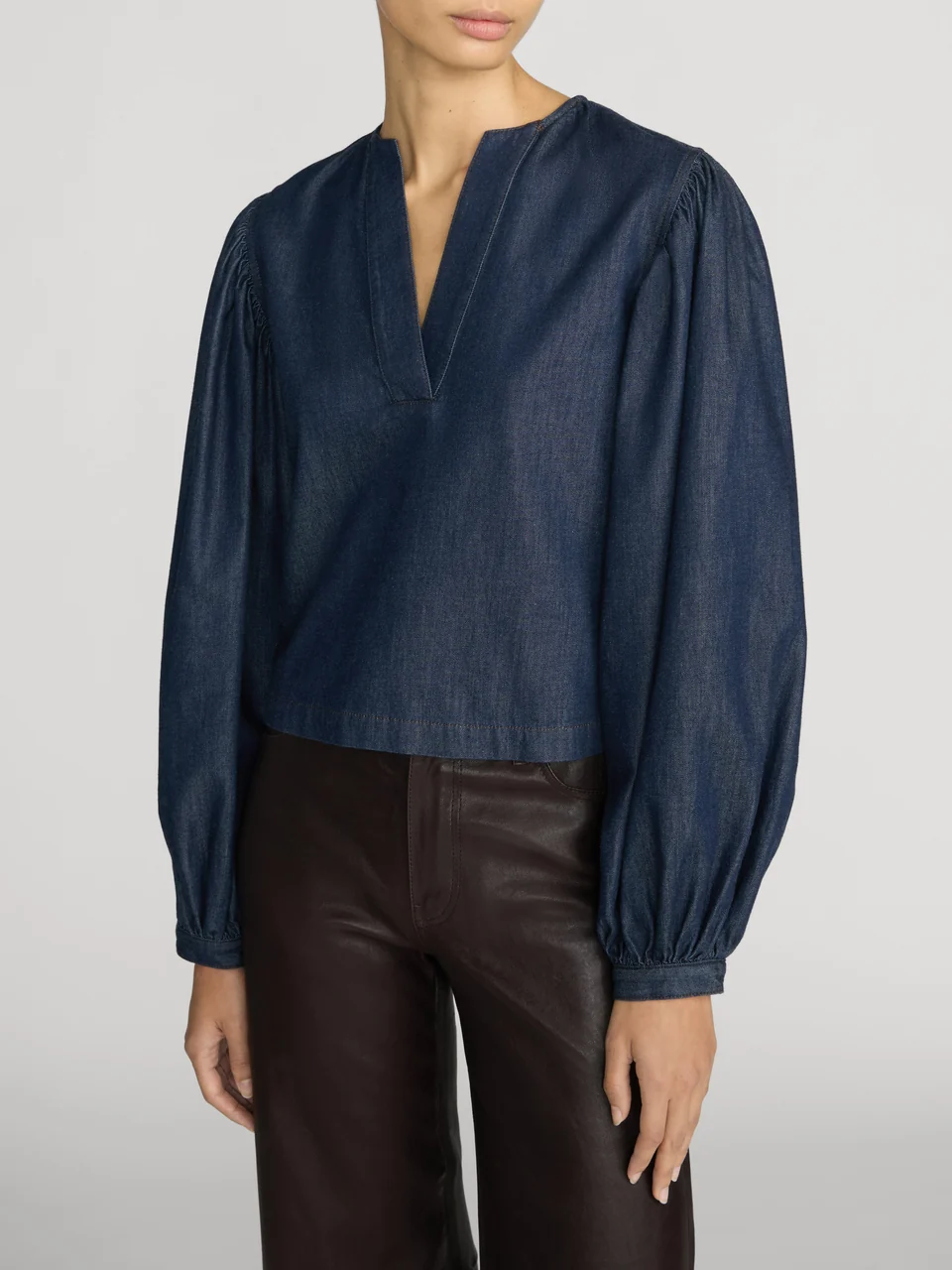 FRAME The Off Duty Long Sleeve Popover Shirt