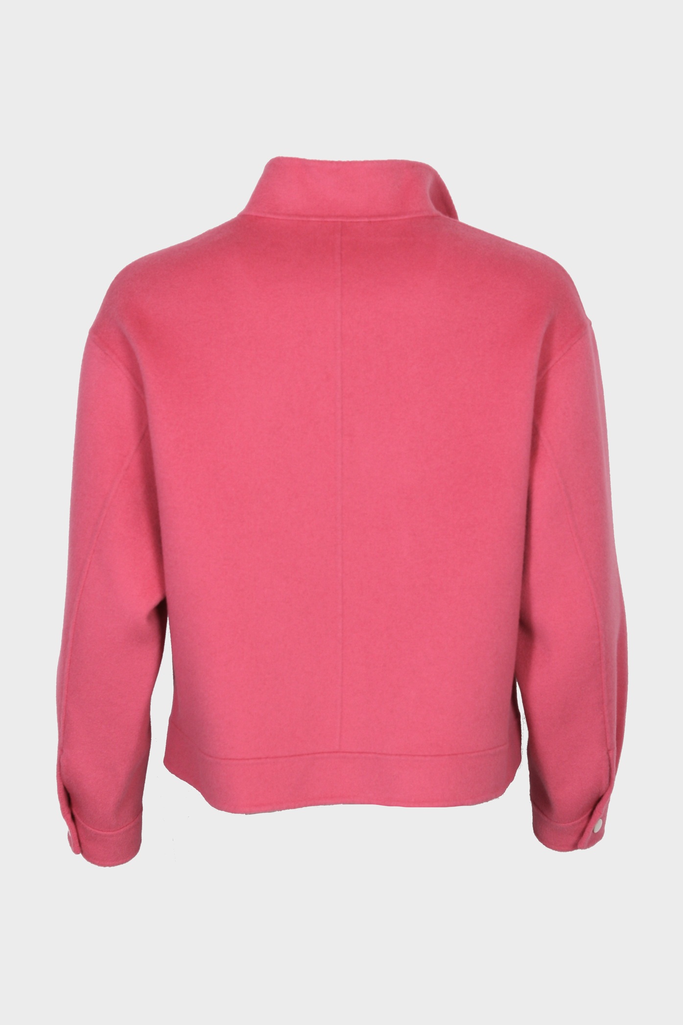 FLONA Wool Biker Jacket in Pink