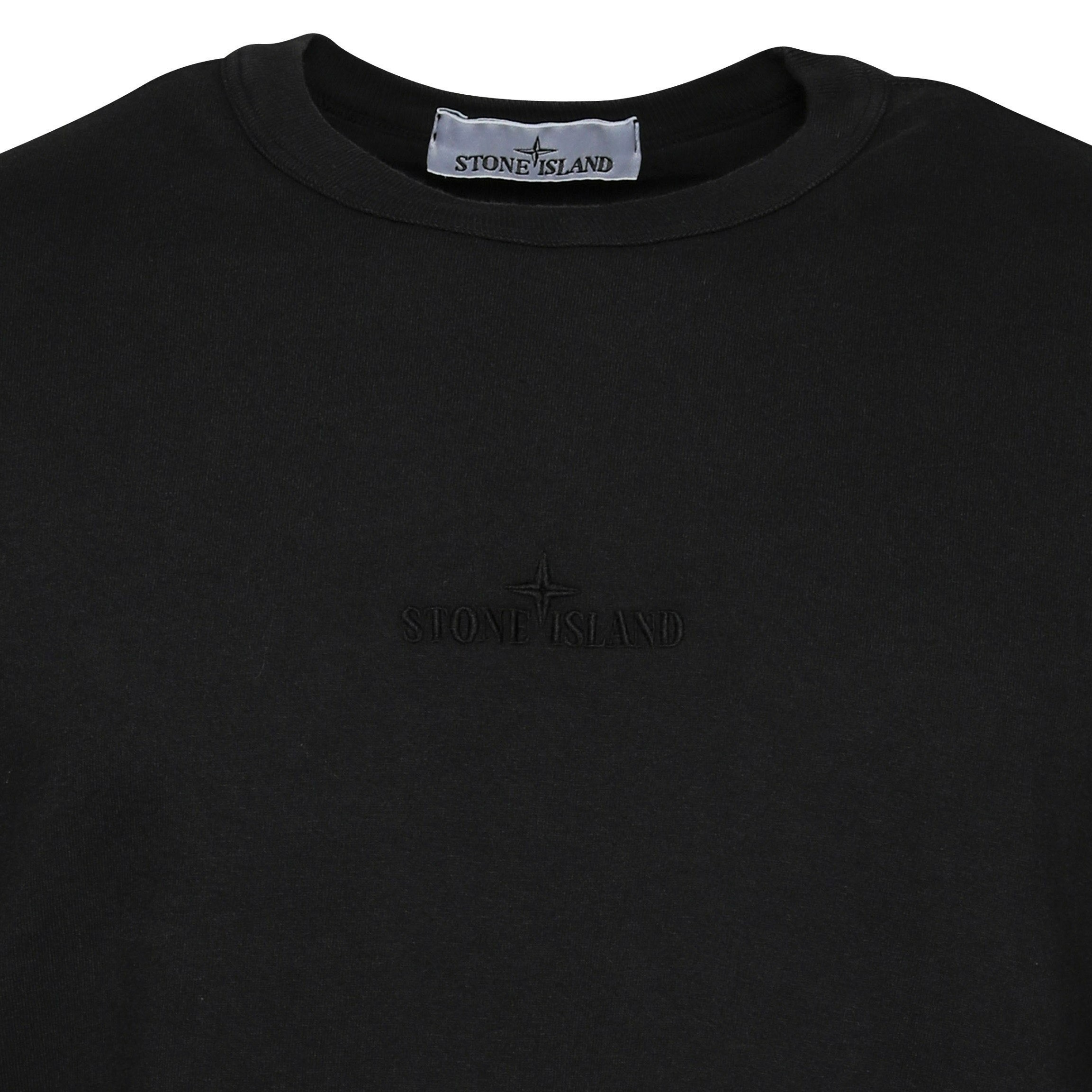 STONE ISLAND Oversized Stamp T-Shirt in Black