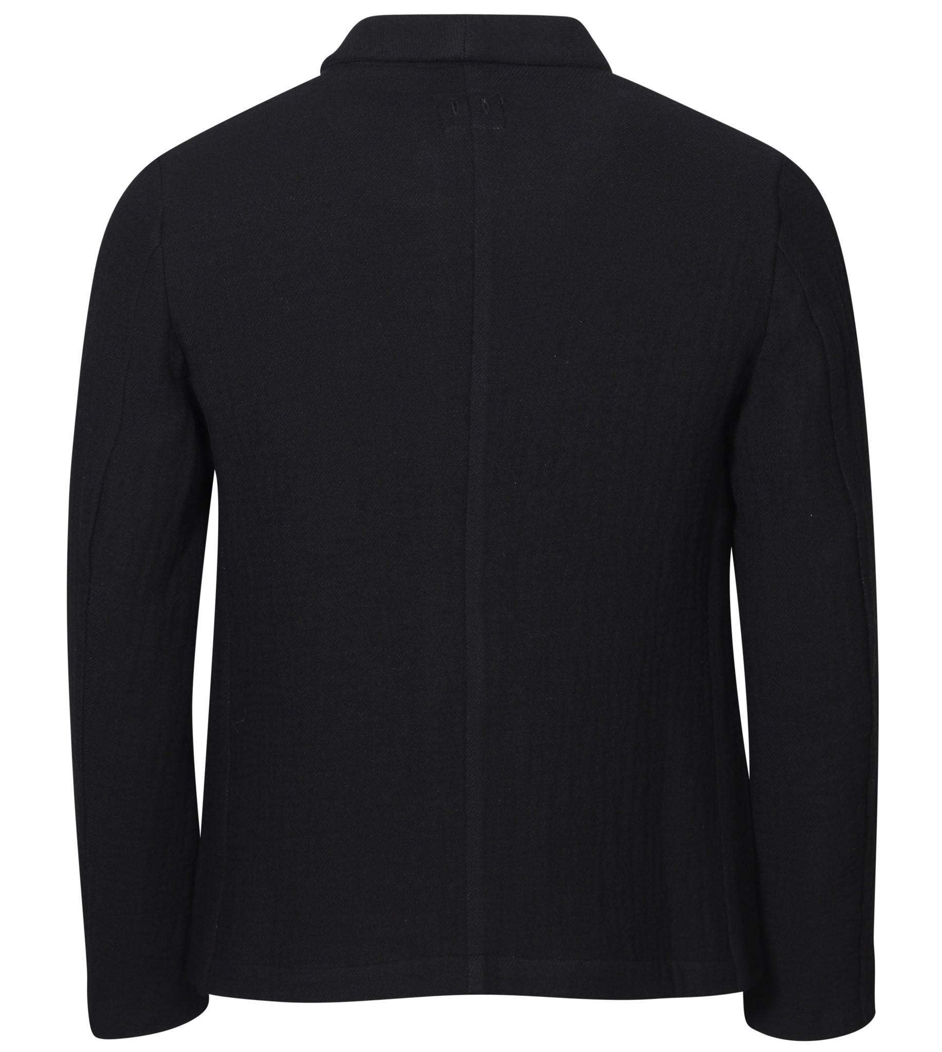 HANNES ROETHER Cotton Wool Jacket in Black