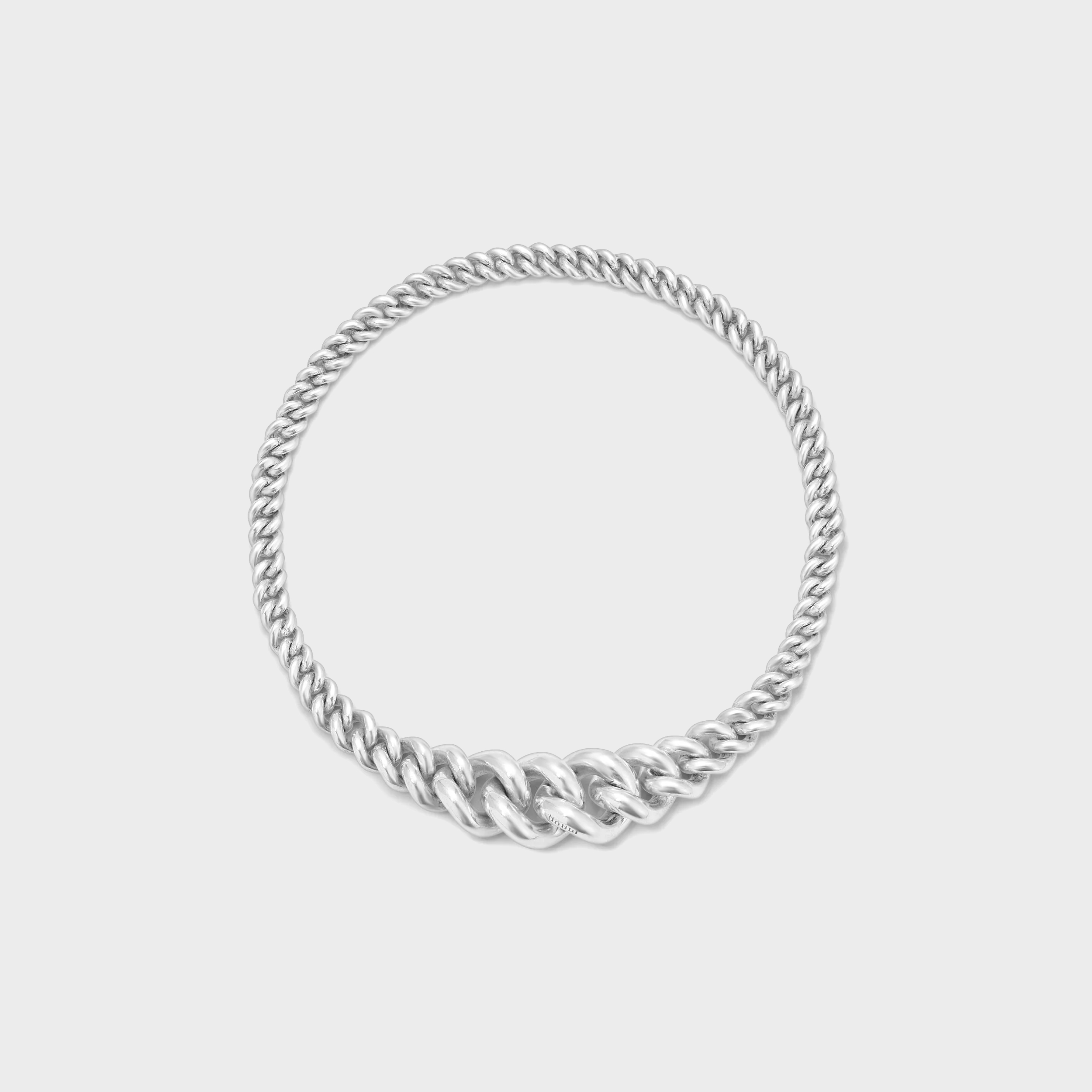 MAOR Mic Curb Link Bracelet in 925 Sterling Silver