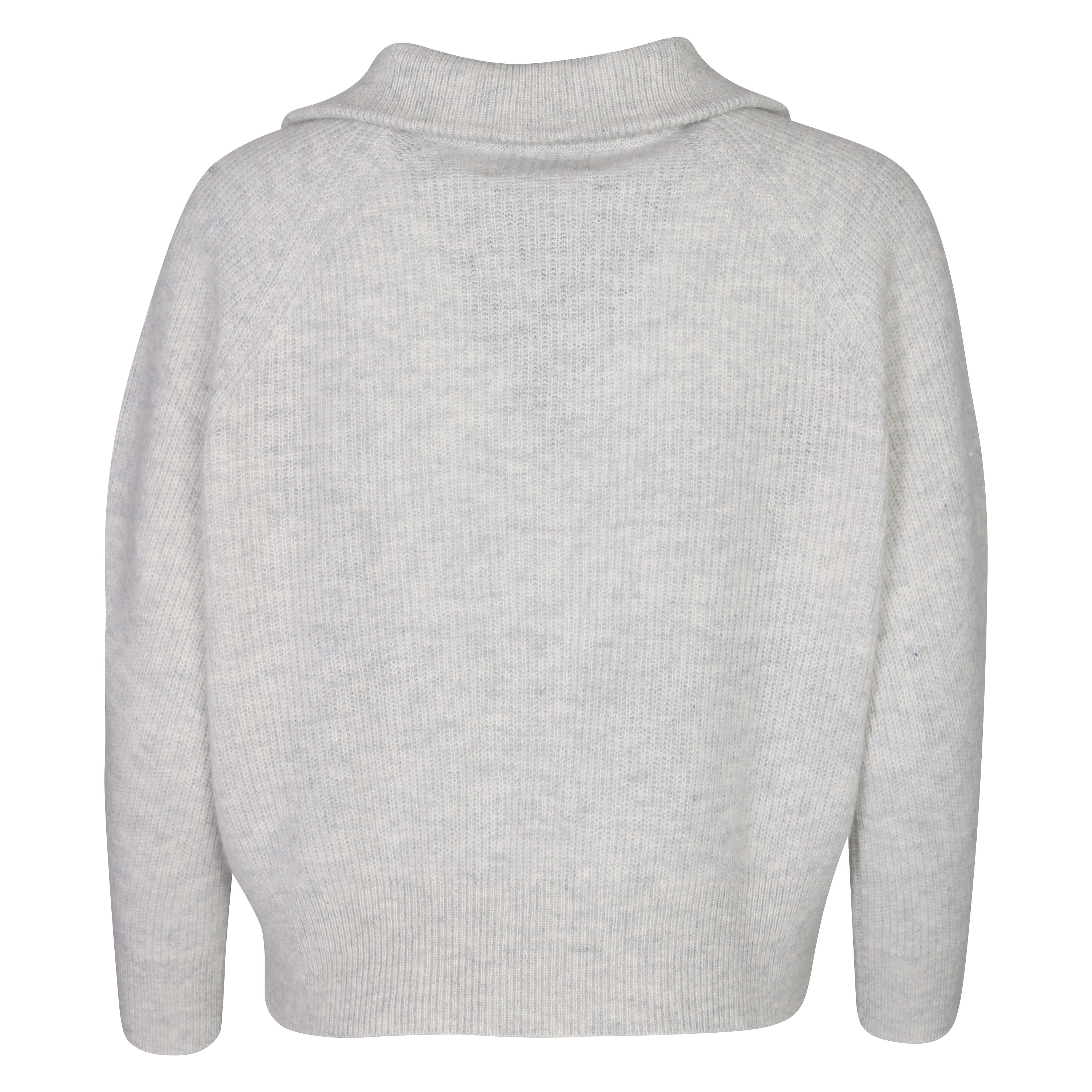 Flona Cashmere Pullover in Light Grey