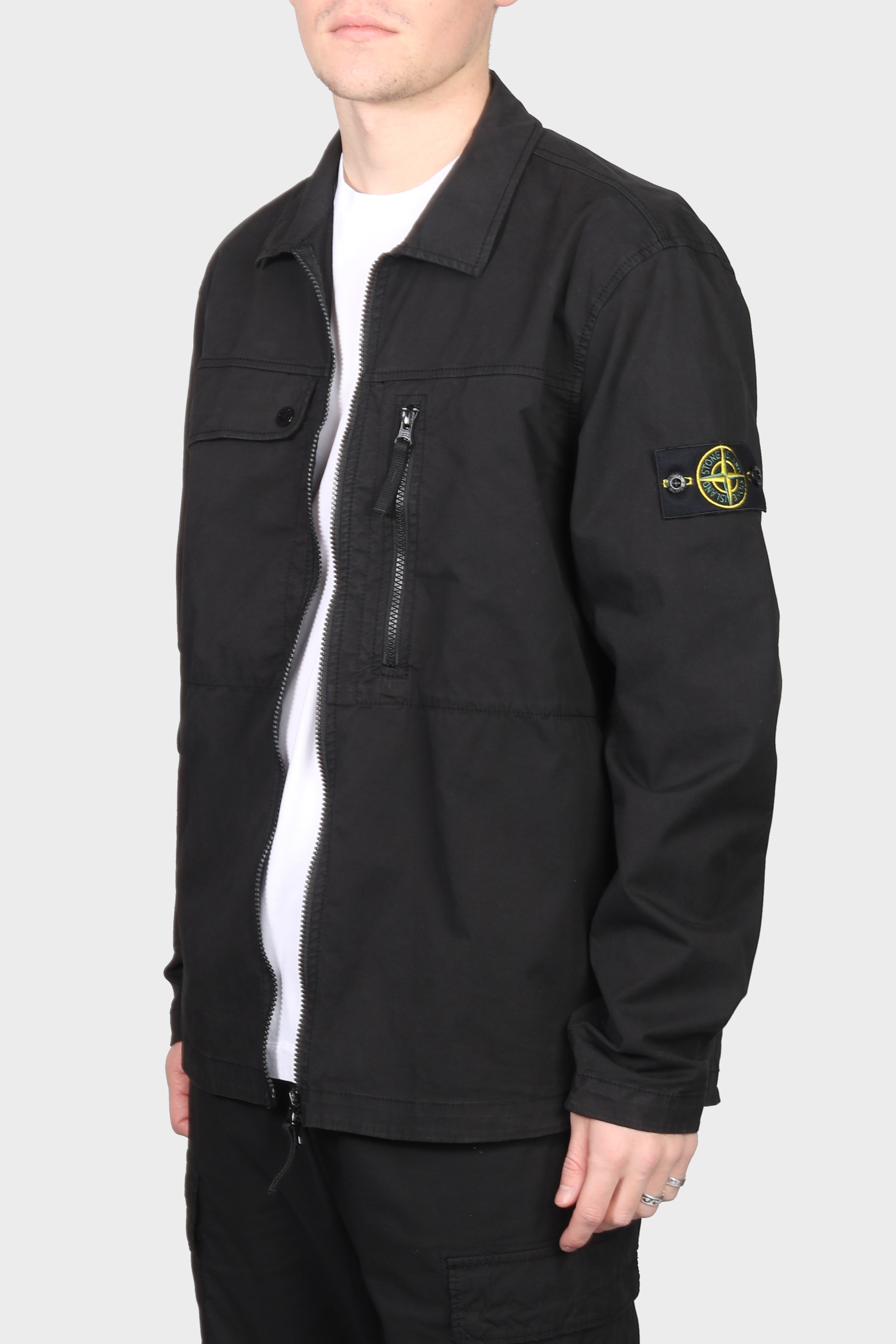 STONE ISLAND Overshirt in Black M