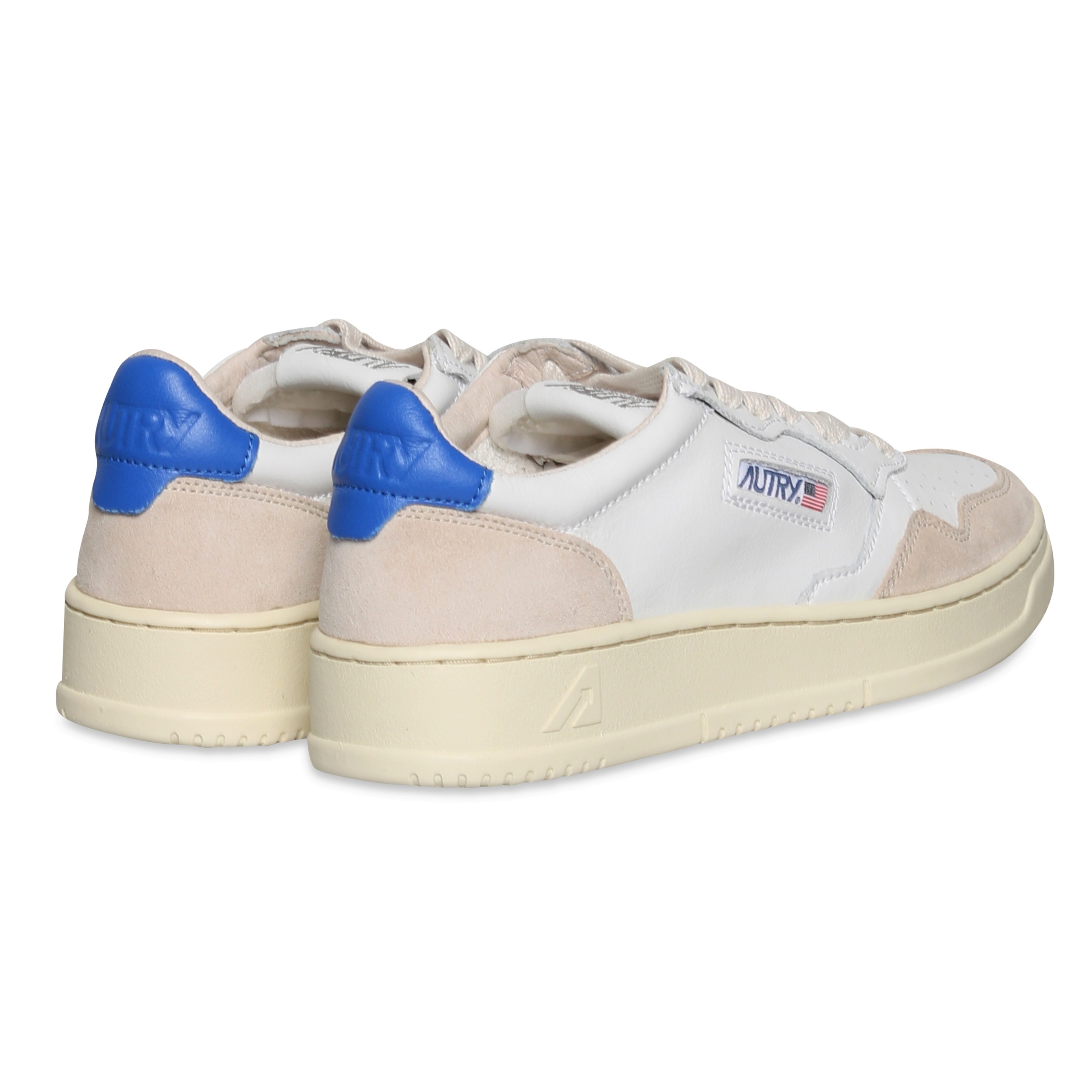 Autry Action Shoes Low Sneaker White/Suede/Princ Blue 39