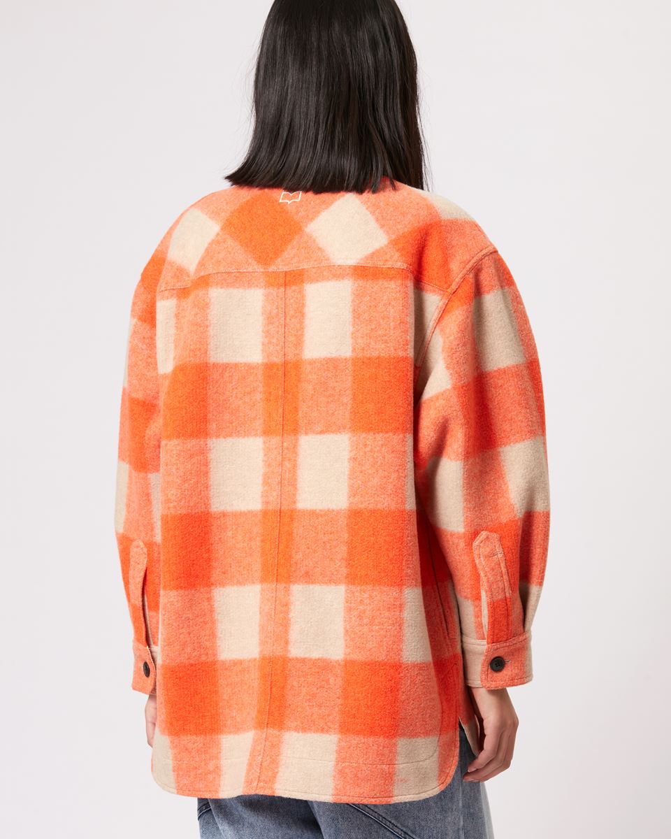 Isabel Marant Étoile Harveli Coat in Orange