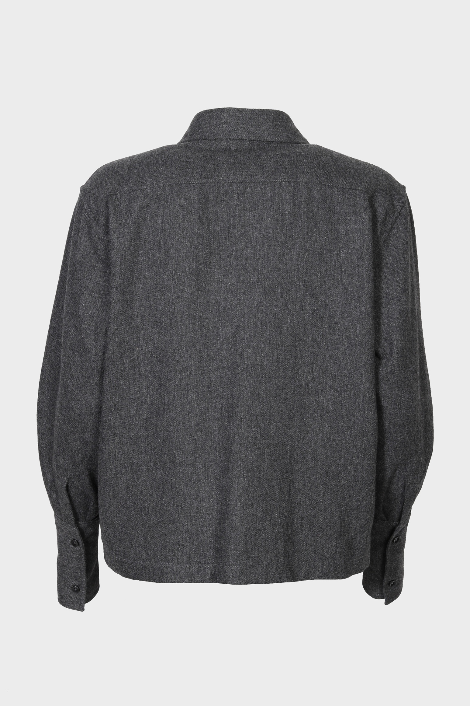 THE LATEST Wool Overshirt in Dark Grey