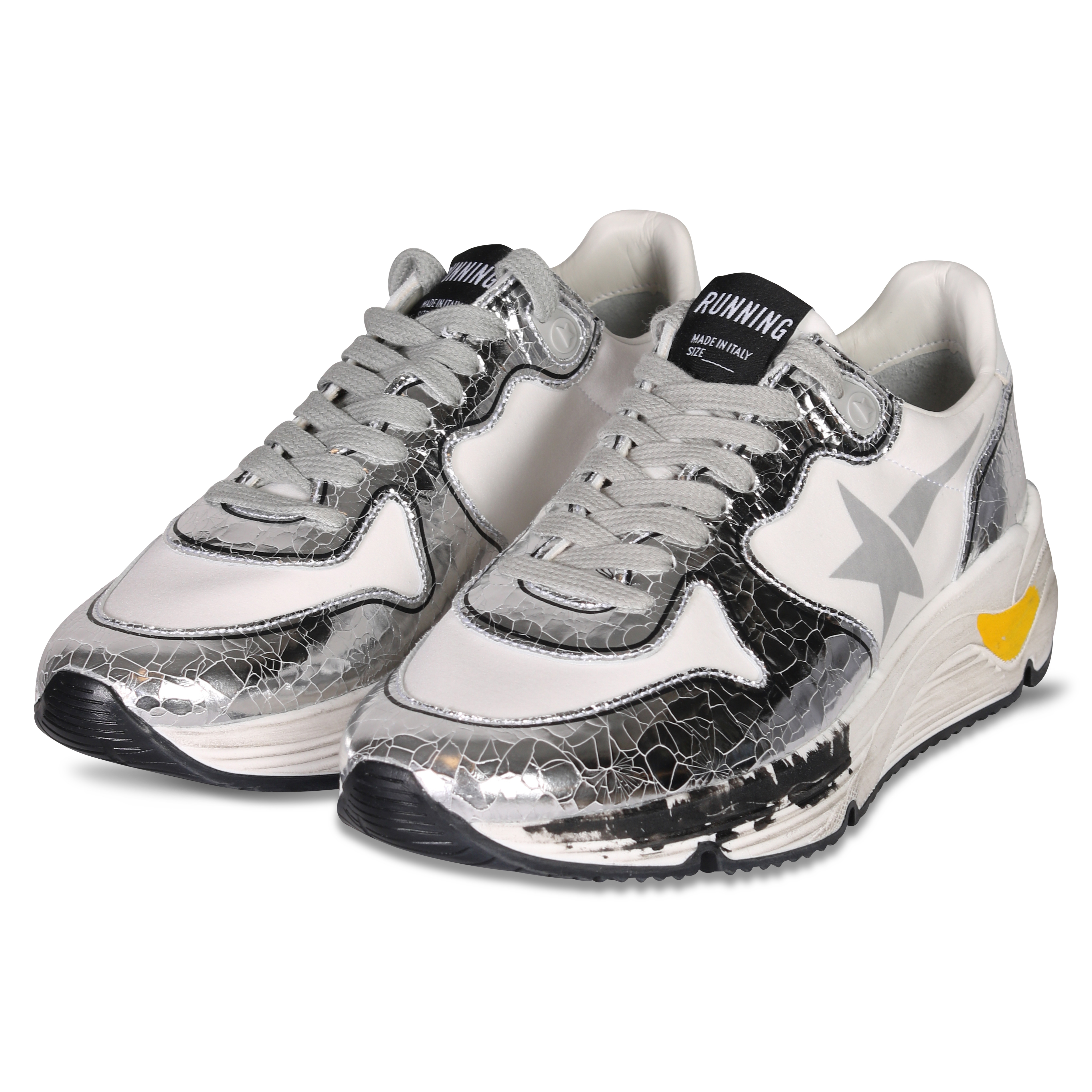 Golden Goose Sneaker Running White/Silver