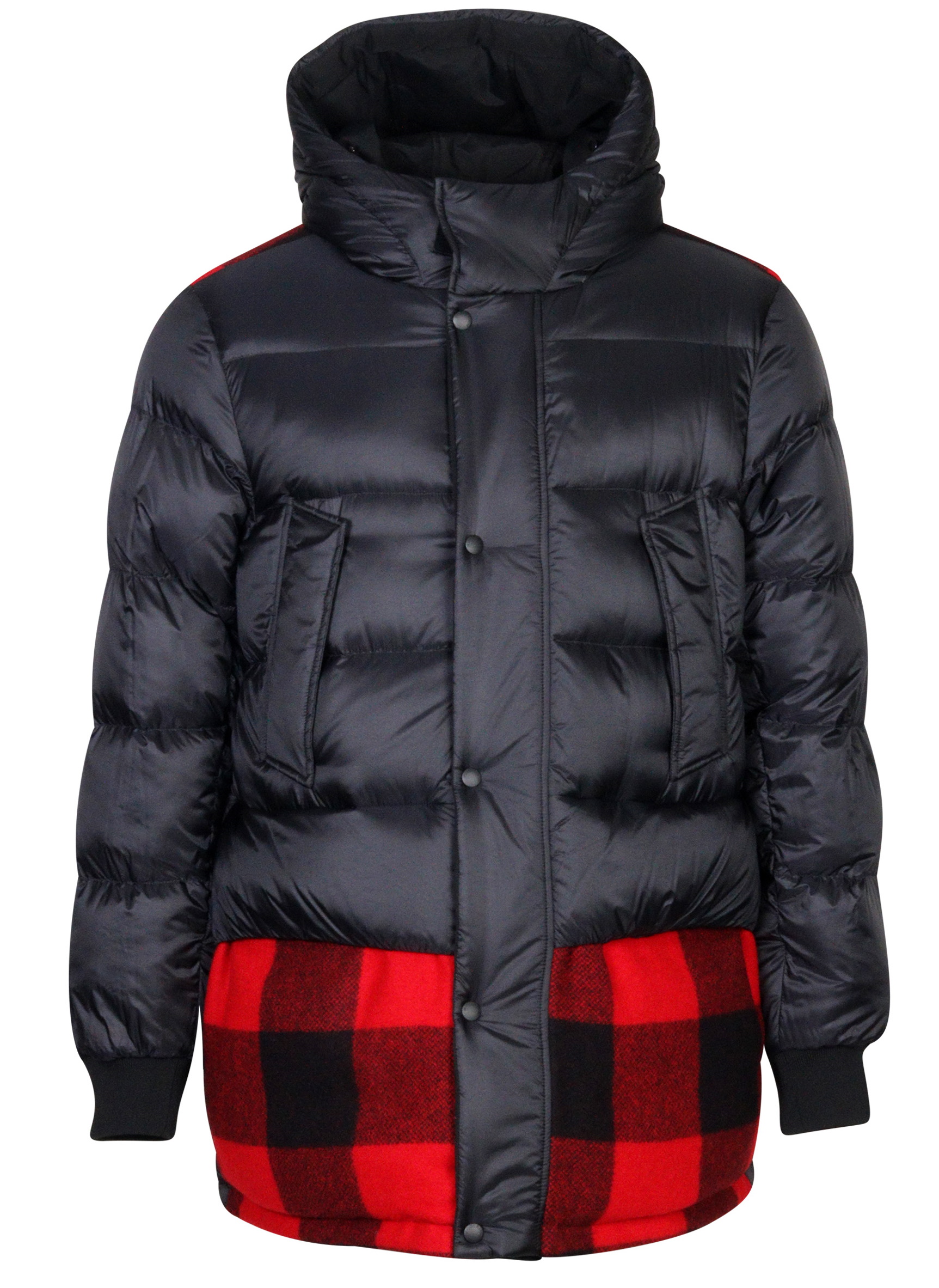 Woolrich Reversible Buffalo Parka Red Check/Black