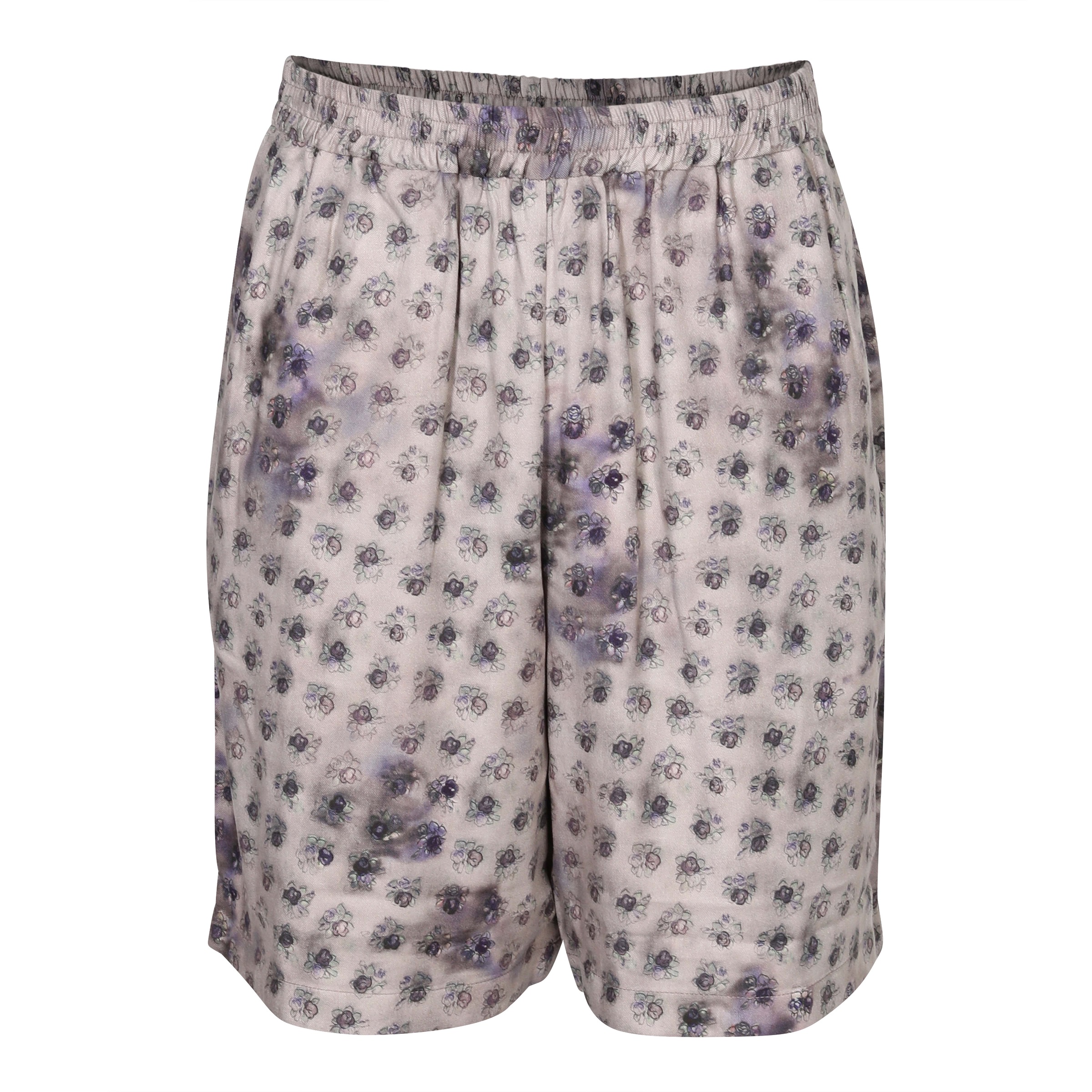 ACNE STUDIOS Printed Shorts in Grey/Dark Blue