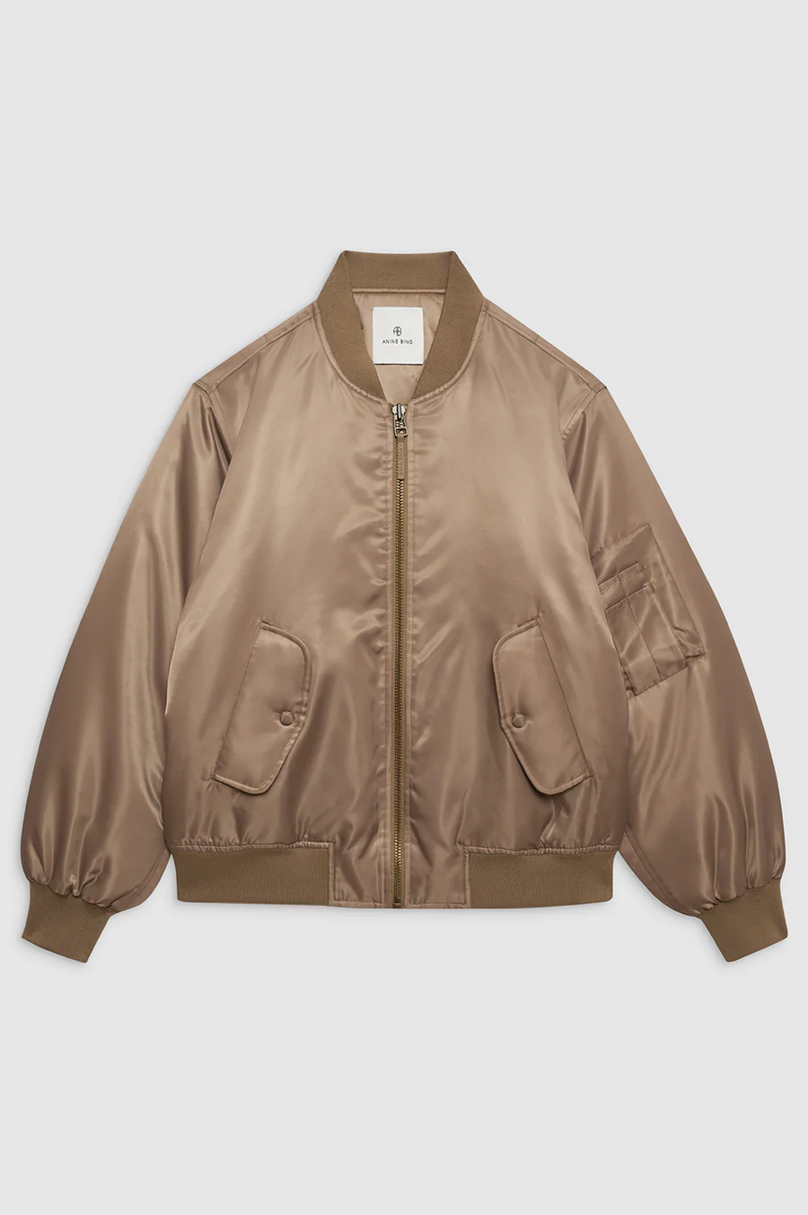 ANINE BING Leon Bomber Jacket in Bordeaux