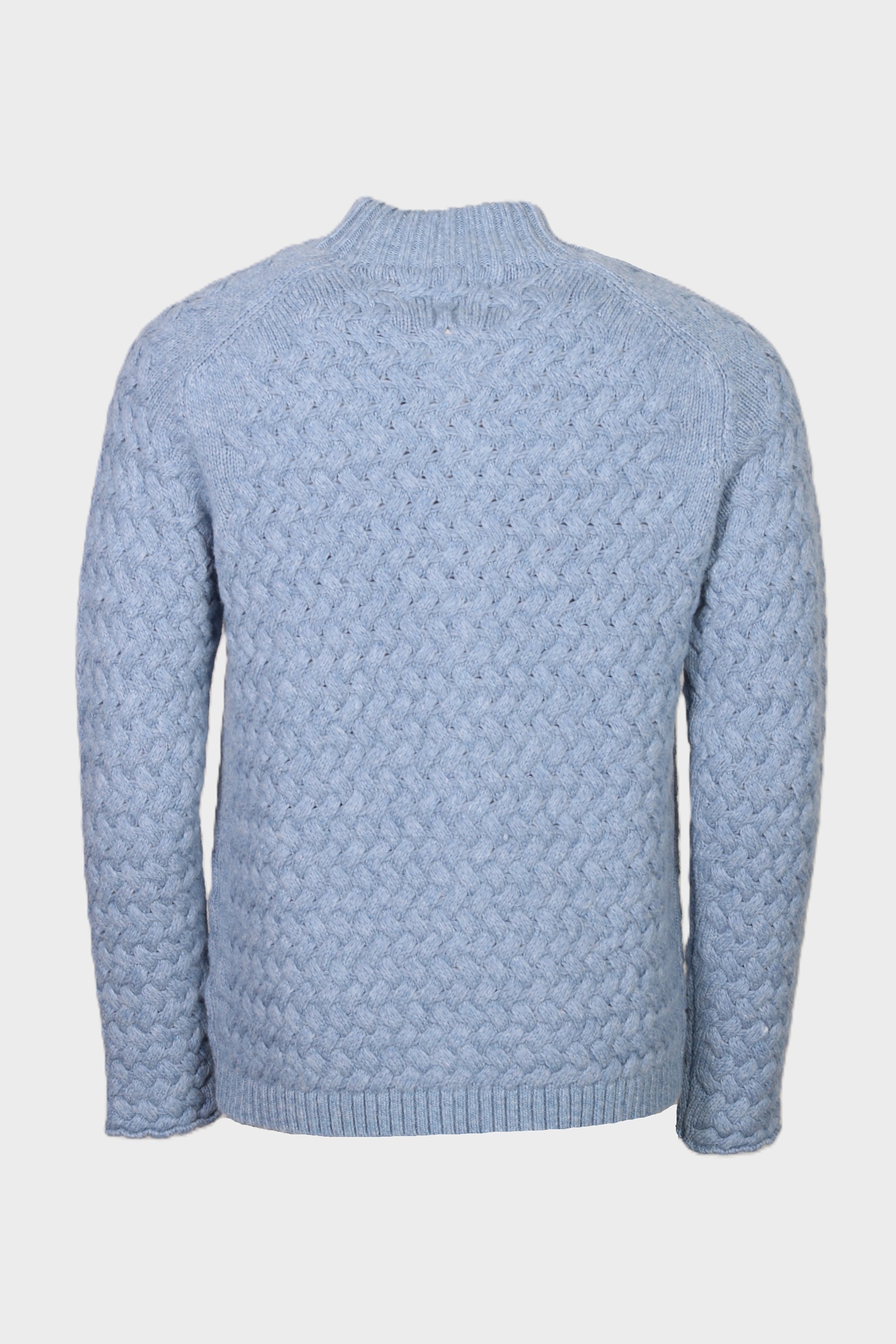 HANNES ROETHER Knit Jacket in Light Blue