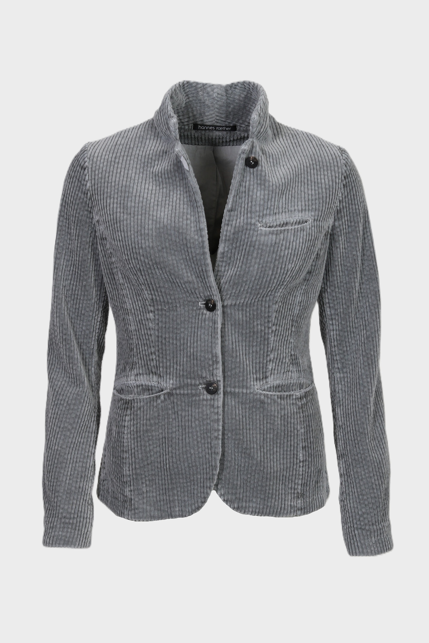 HANNES ROETHER Corduroy Jacket in Grey