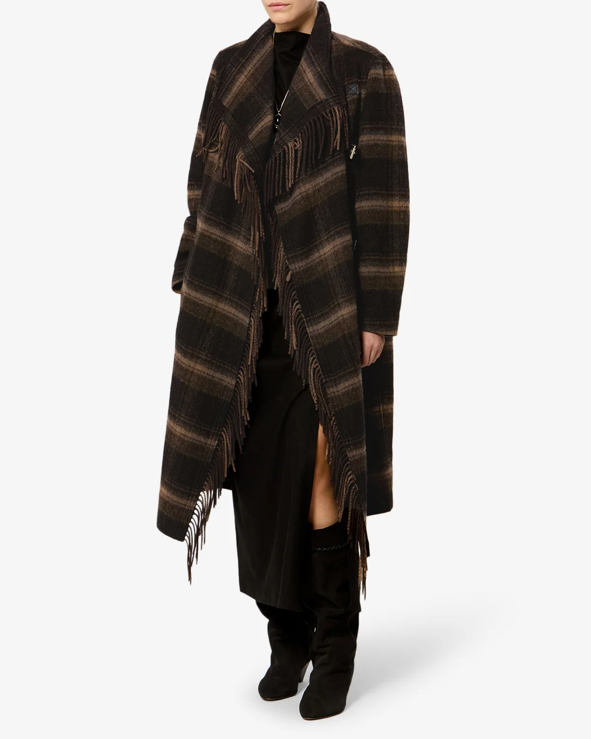 ISABEL MARANT ÉTOILE Gihan Coat in Brown Check