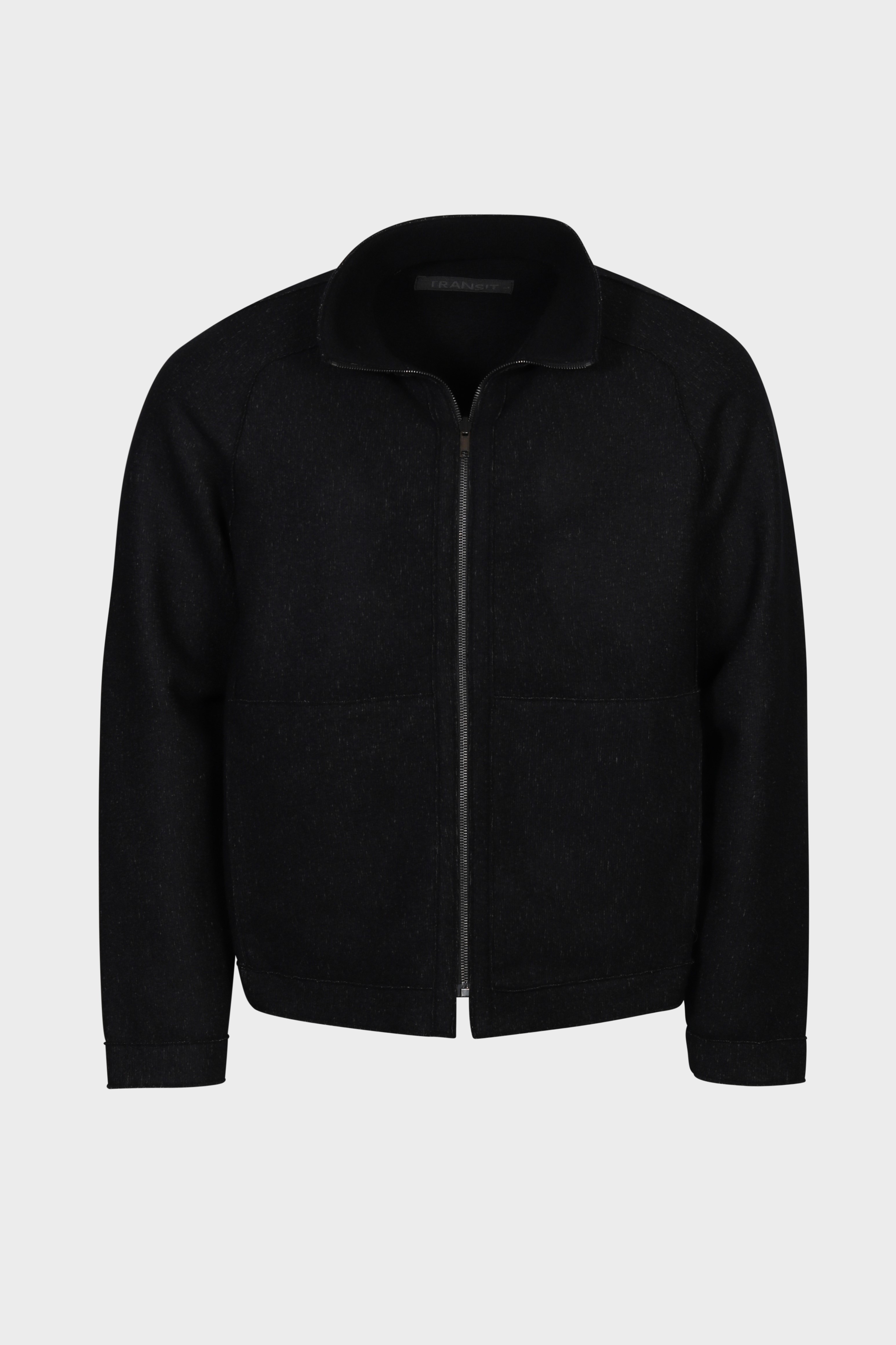 TRANSIT UOMO Reversible Wool Jacket in Black TRANSIT UOMO Reversible Wool Jacket in Black