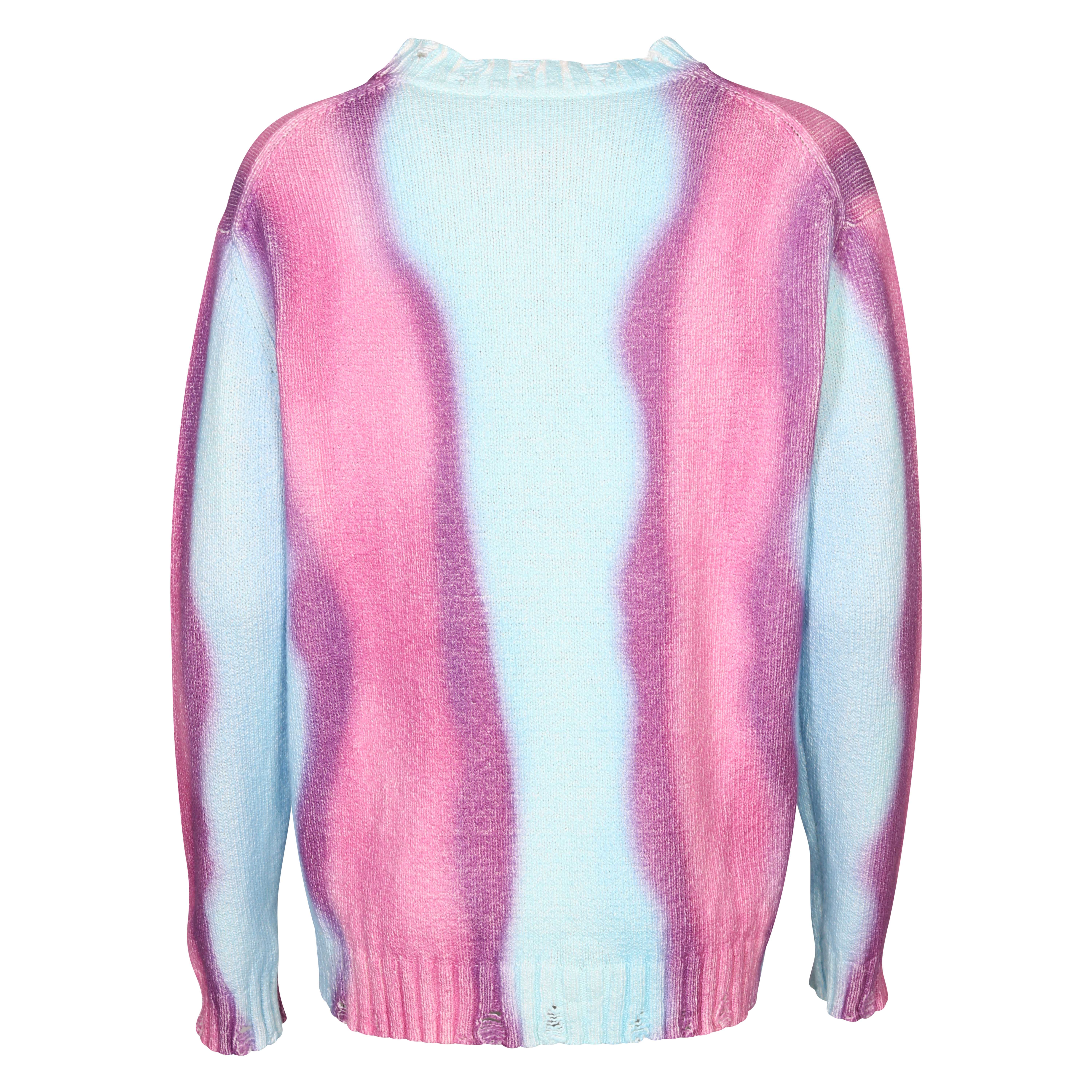 Acne Studios Knit Sweater in Sky Blue/Pink