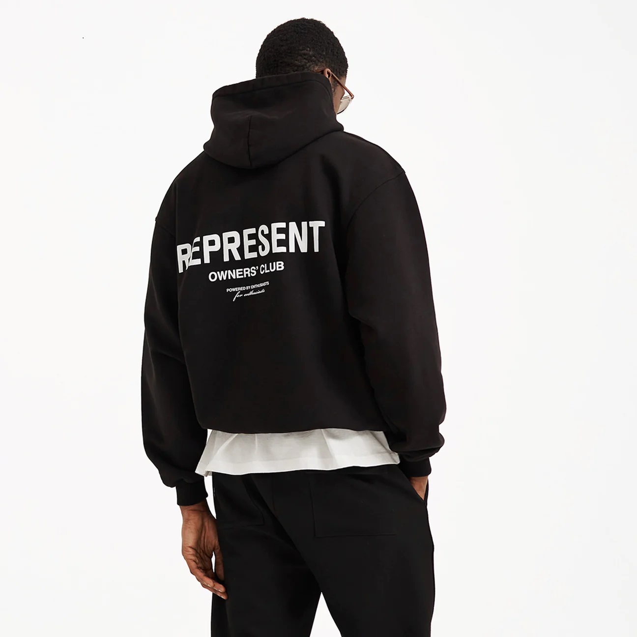 REPRESENT Owners Club Hoodie in Black XXL